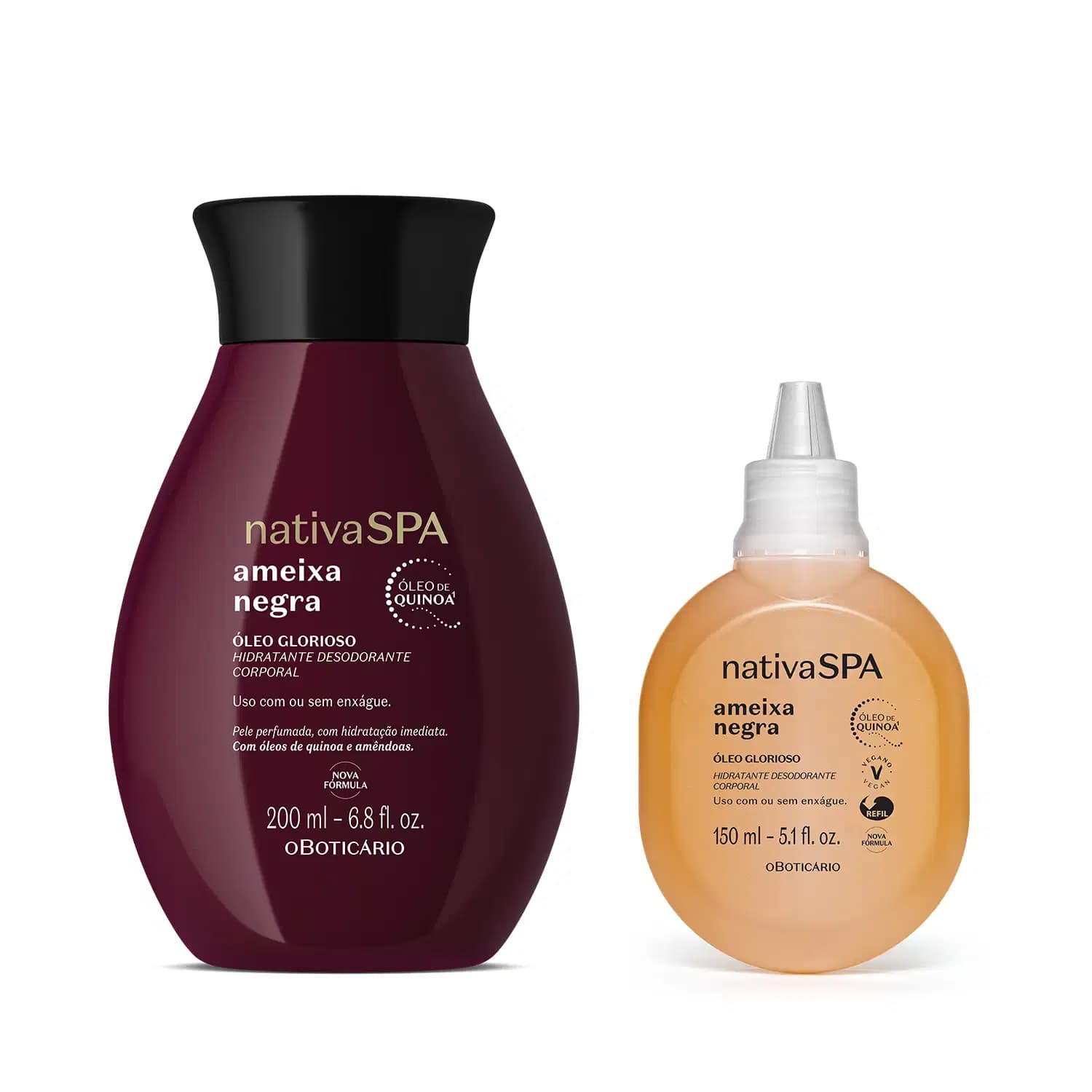 Kit Nativa Spa Ameixa Negra o Botiário Óleo Glorioso (2 Produtos)
