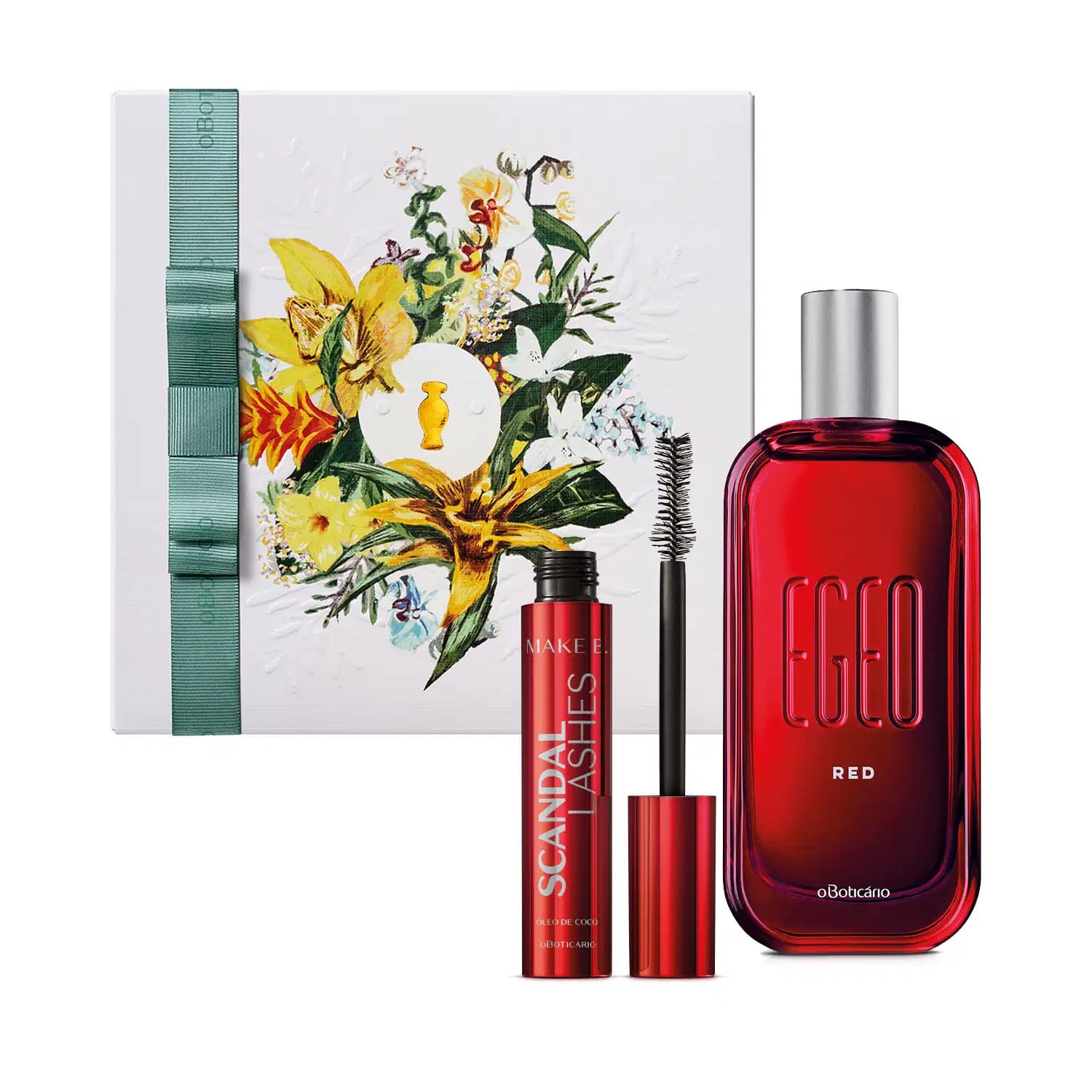 Conjunto Red Egeo o Boticário Especial - Desodorante Colônia 90ml + Máscara de Cílios 10g