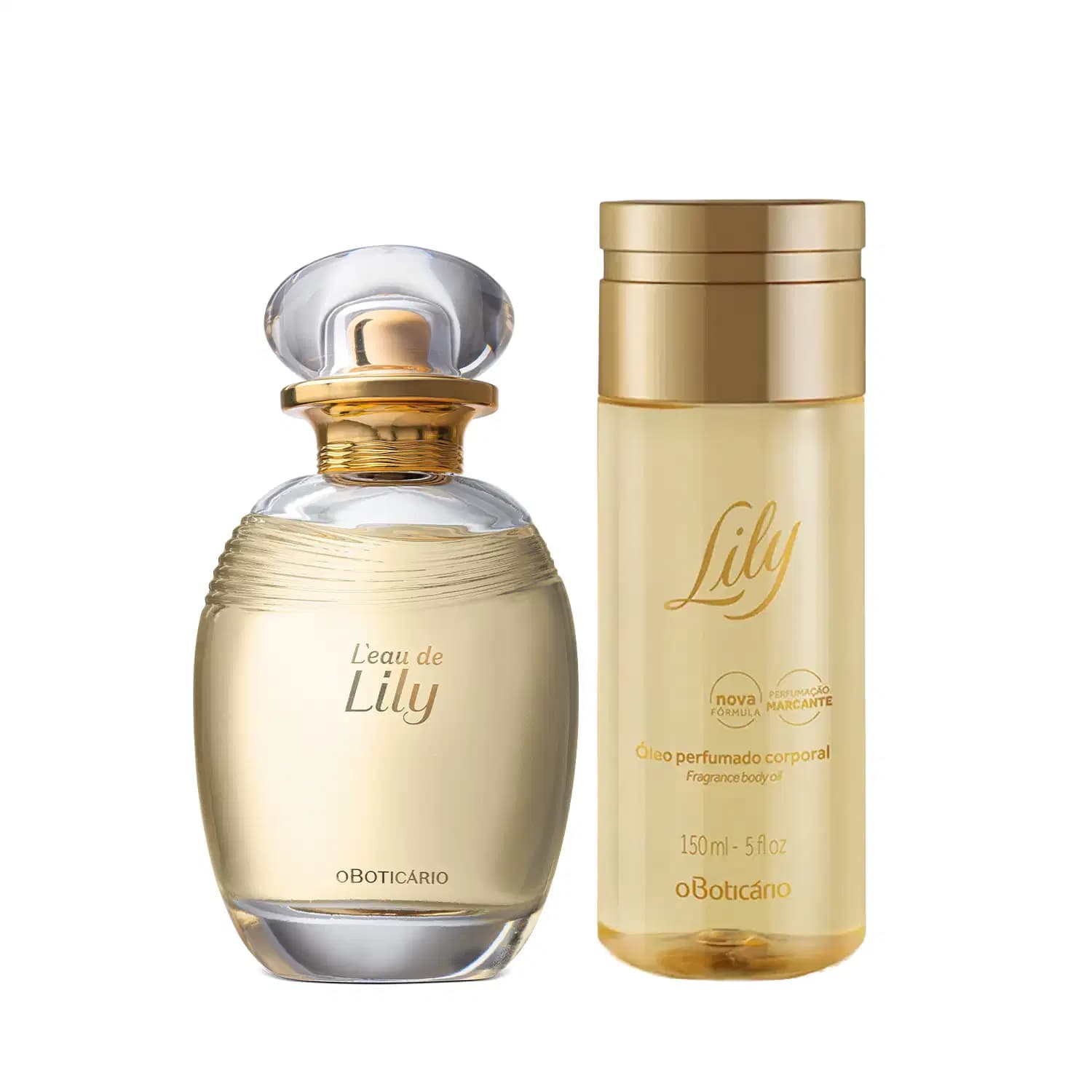 Combo Lily : L'eau Desodorante Colônia 75ml + Óleo Perfumado Desodorante Corporal 150ml