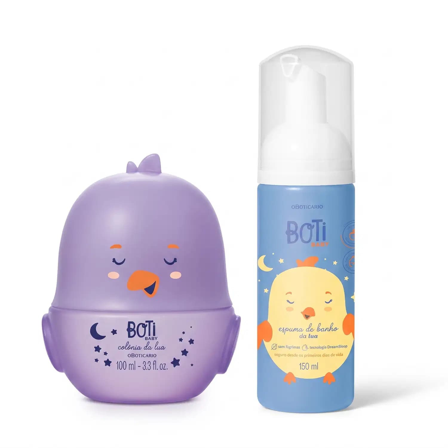 Combo Boti Baby Lua: Colônia 100ml + Espuma De Banho 150ml