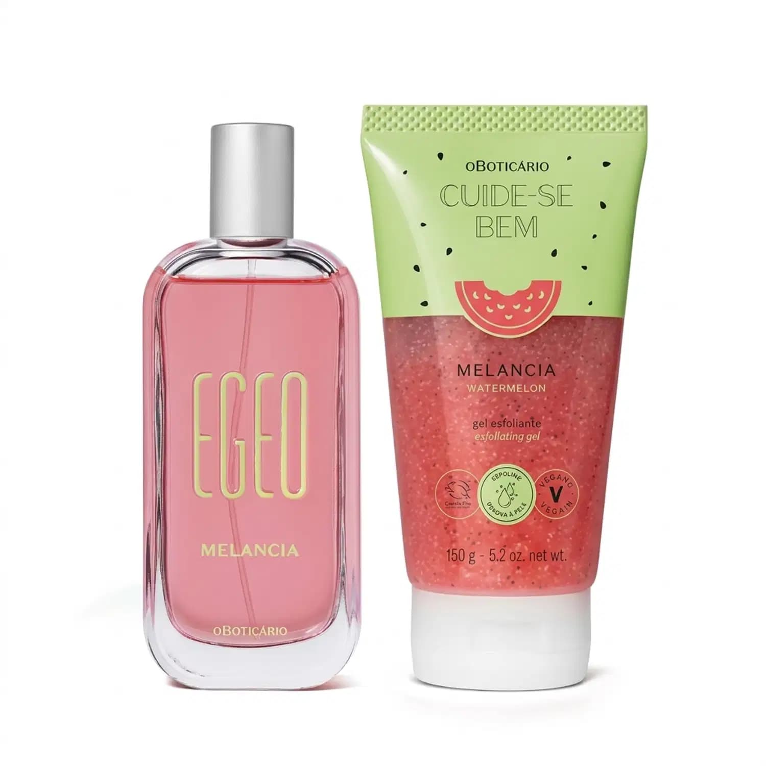 Combo Egeo Melancia: Colônia 90ml + Gel Esfoliante 150g