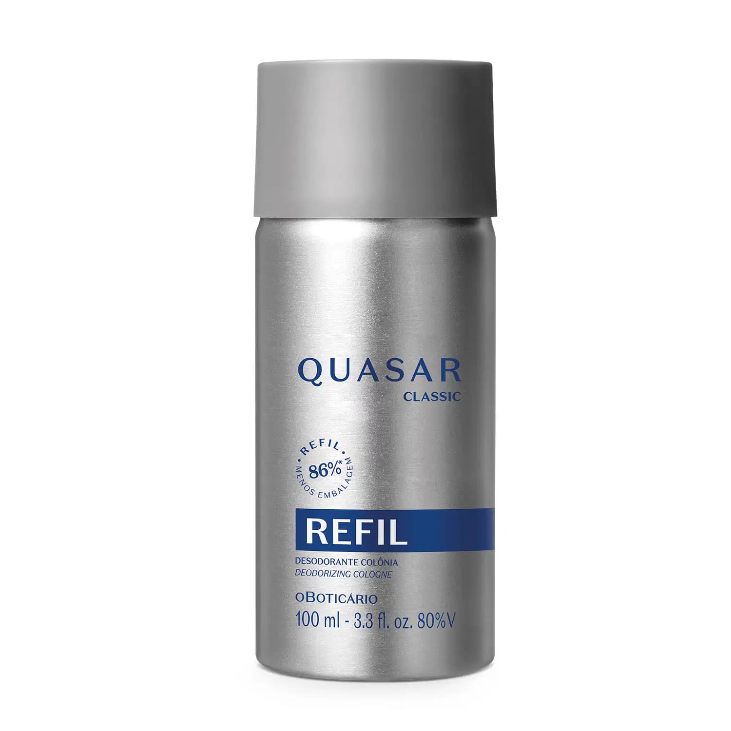 Refil Quasar Classic Desodorante Colônia 100ml