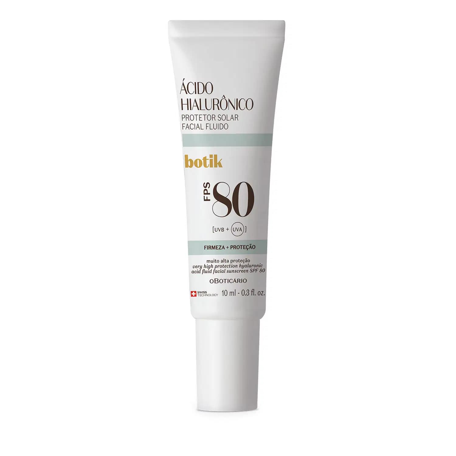 Protetor Facial Botik FPS80 Ácido Hialurônico 10ml
