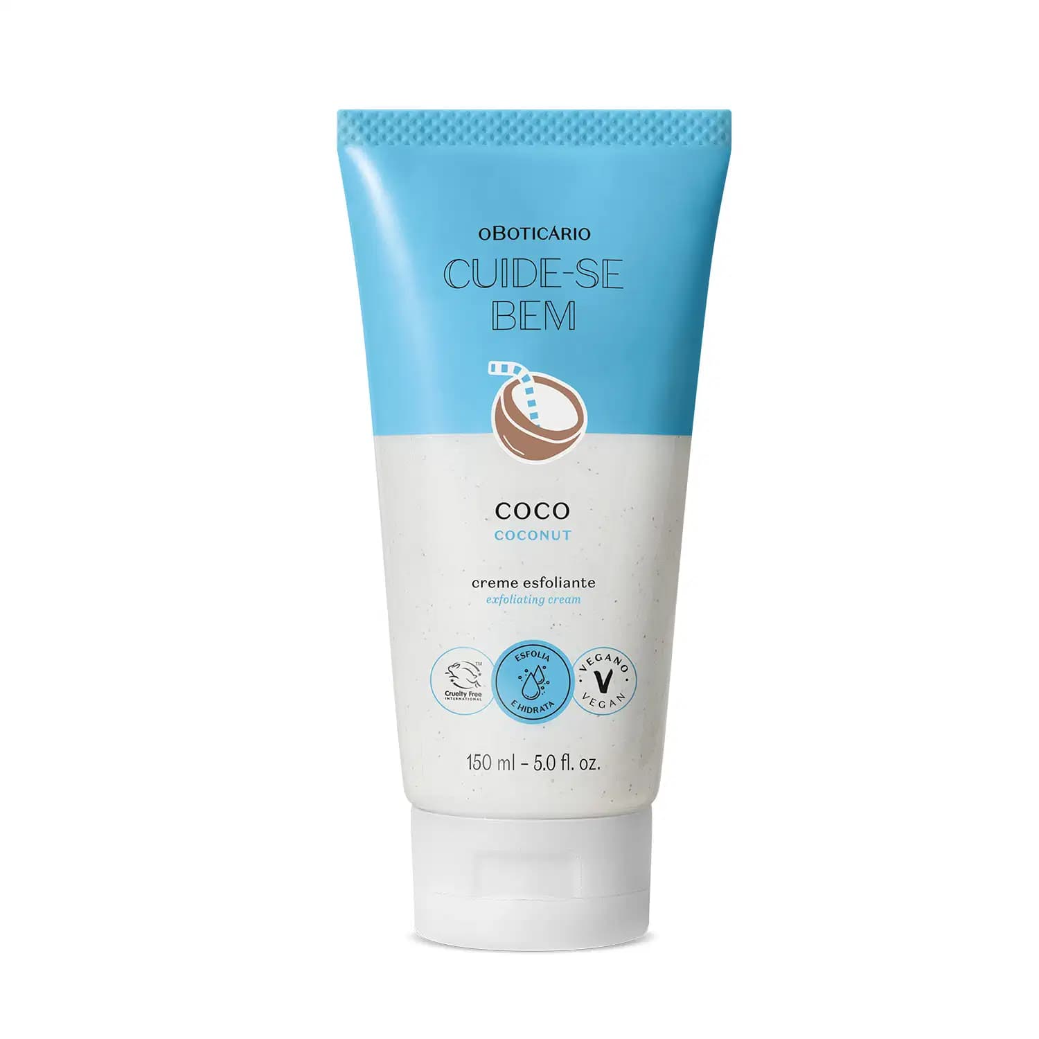 Cuide-se Bem Feira Coco o Boticário - Creme Esfoliante Corporal 150ml
