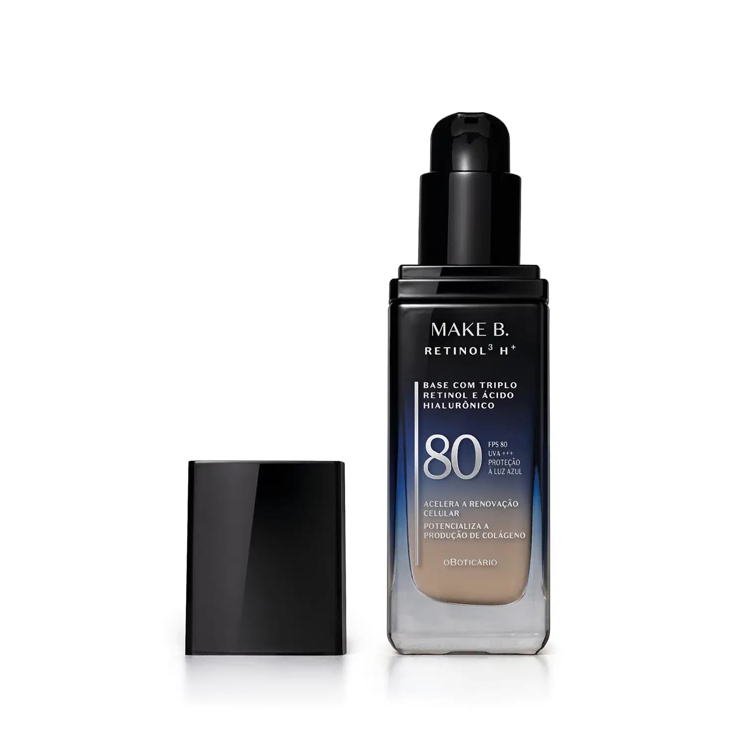 Base Líquida FPS80 Make B. Retinol³ H+ Cor 120N 26g