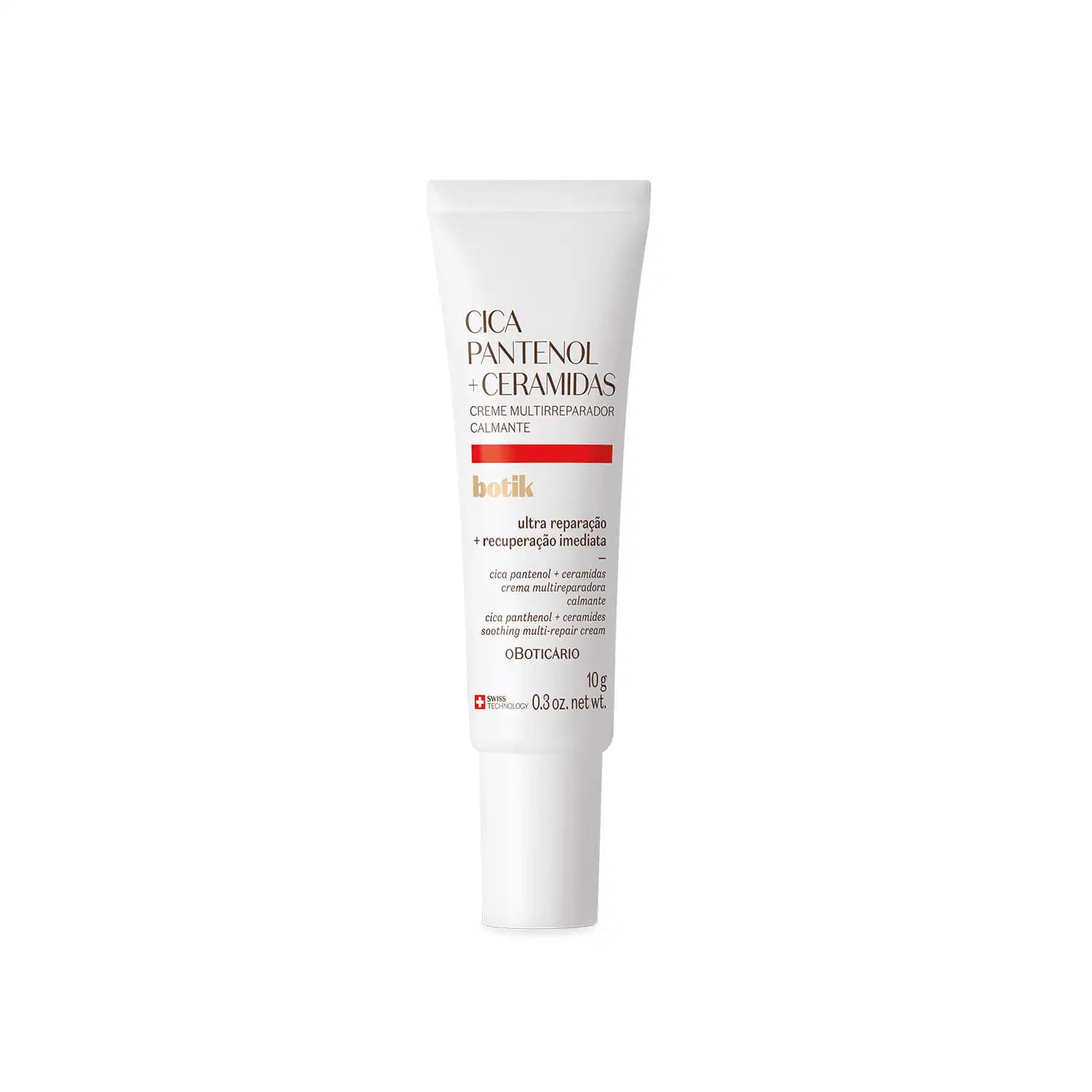 Creme Facial Multirreparador Calmante Botik Cica Pantenol E Ceramidas 10ml