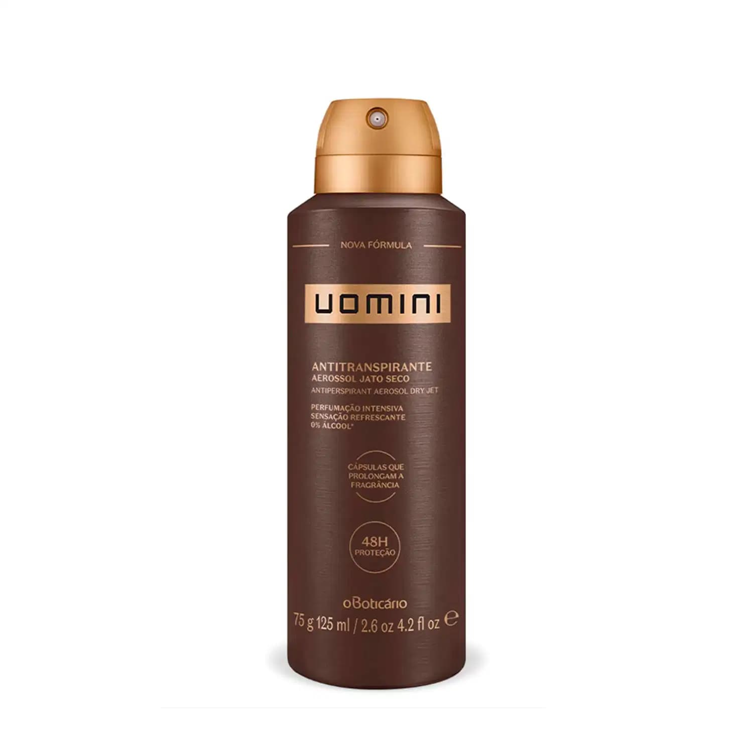 Desodorante Antitranspirante Aerossol Uomini 75g/125ml