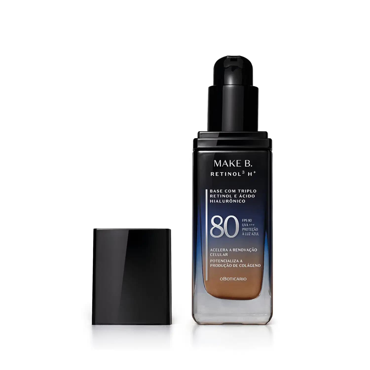 Base Líquida FPS80 Make B. Retinol³ H+ Cor 220Q 26g