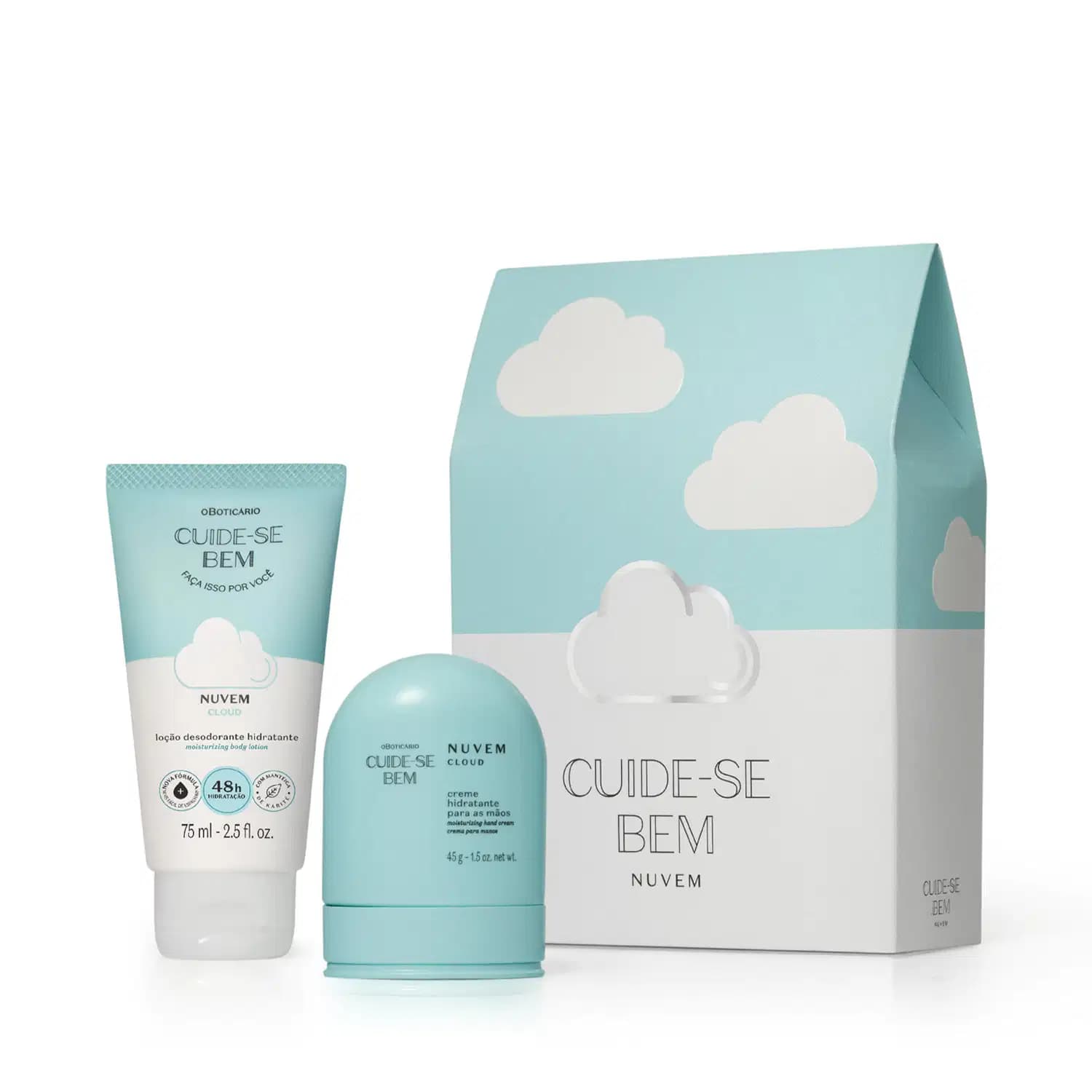 Kit Presente Cuide-se Bem Nuvem (2 Itens)
