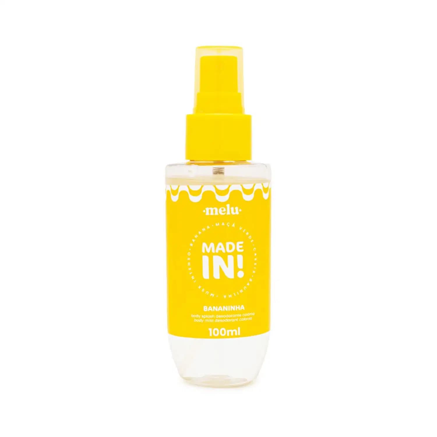 Body Splash Desodorante Colônia Bananinha Made In - Melu