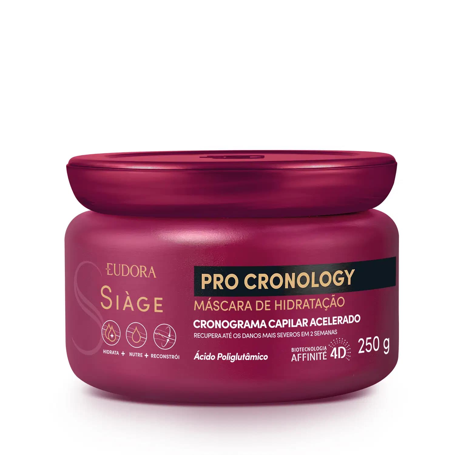 Eudora Siàge Pro Cronology Hidratação - Máscara Capilar 250g