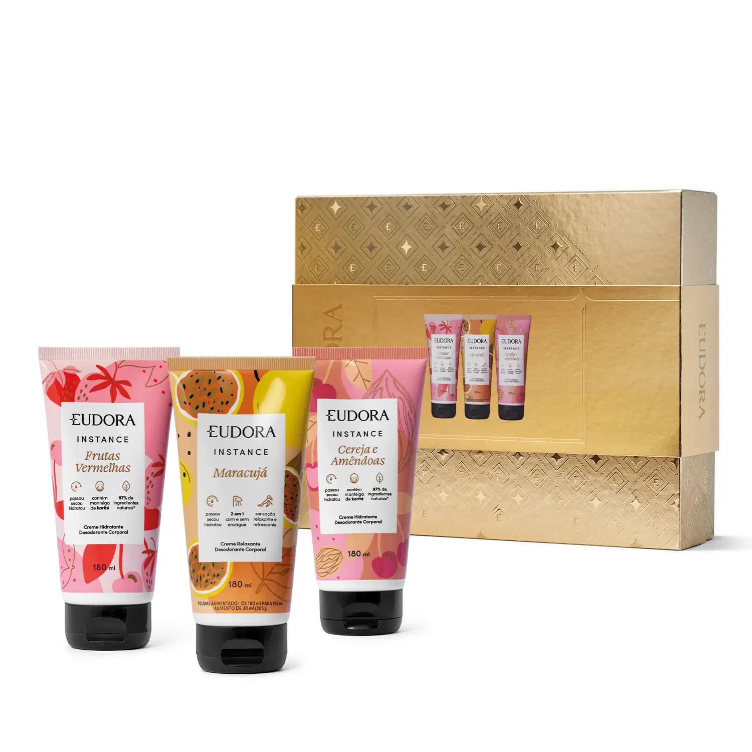Kit Presente Eudora Instance Favoritos (3 itens)
