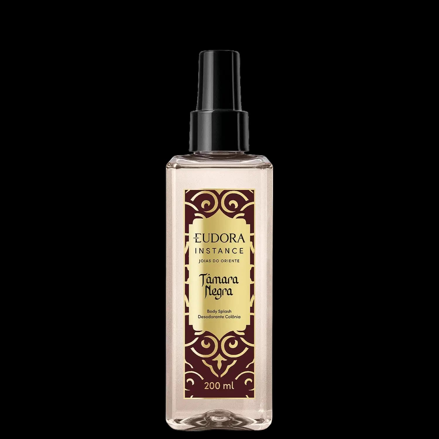 Eudora Instance Jóias do Oriente Tâmara Negra - Body Splash Desodorante Colônia 200ml