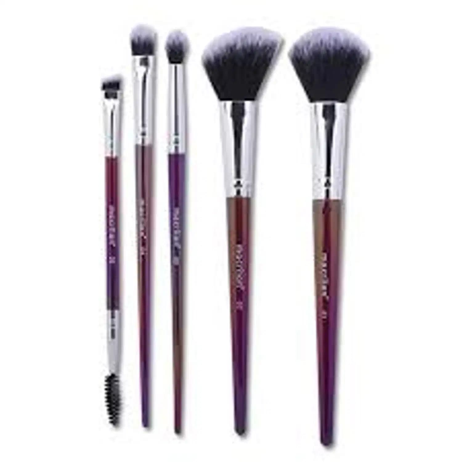 Kit Com 5 Pinceis para Maquiagem Brilhe Como Nunca Macrilan - ED014