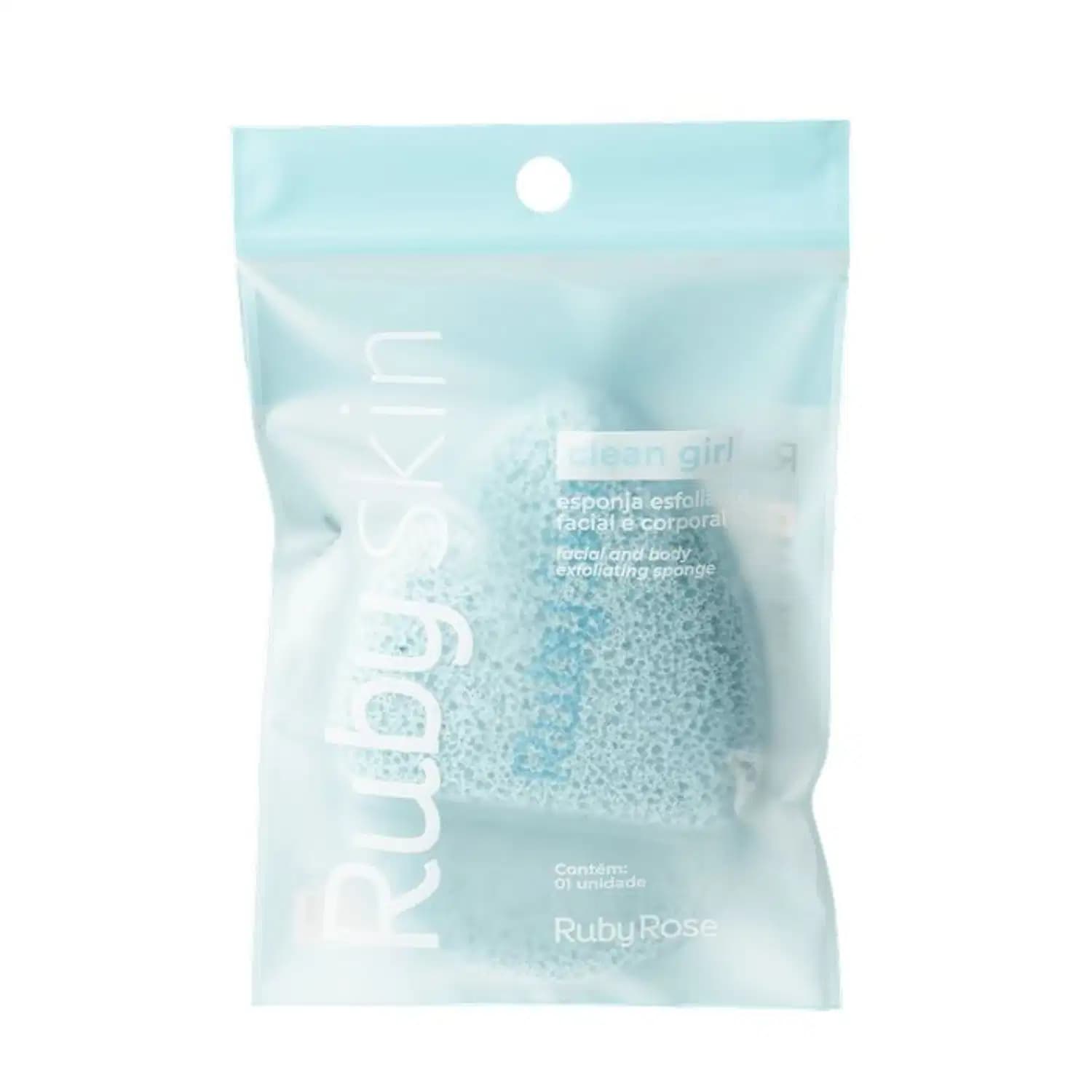 Esponja Esfoliante Puff Ruby Skin Azul - Ruby Rose