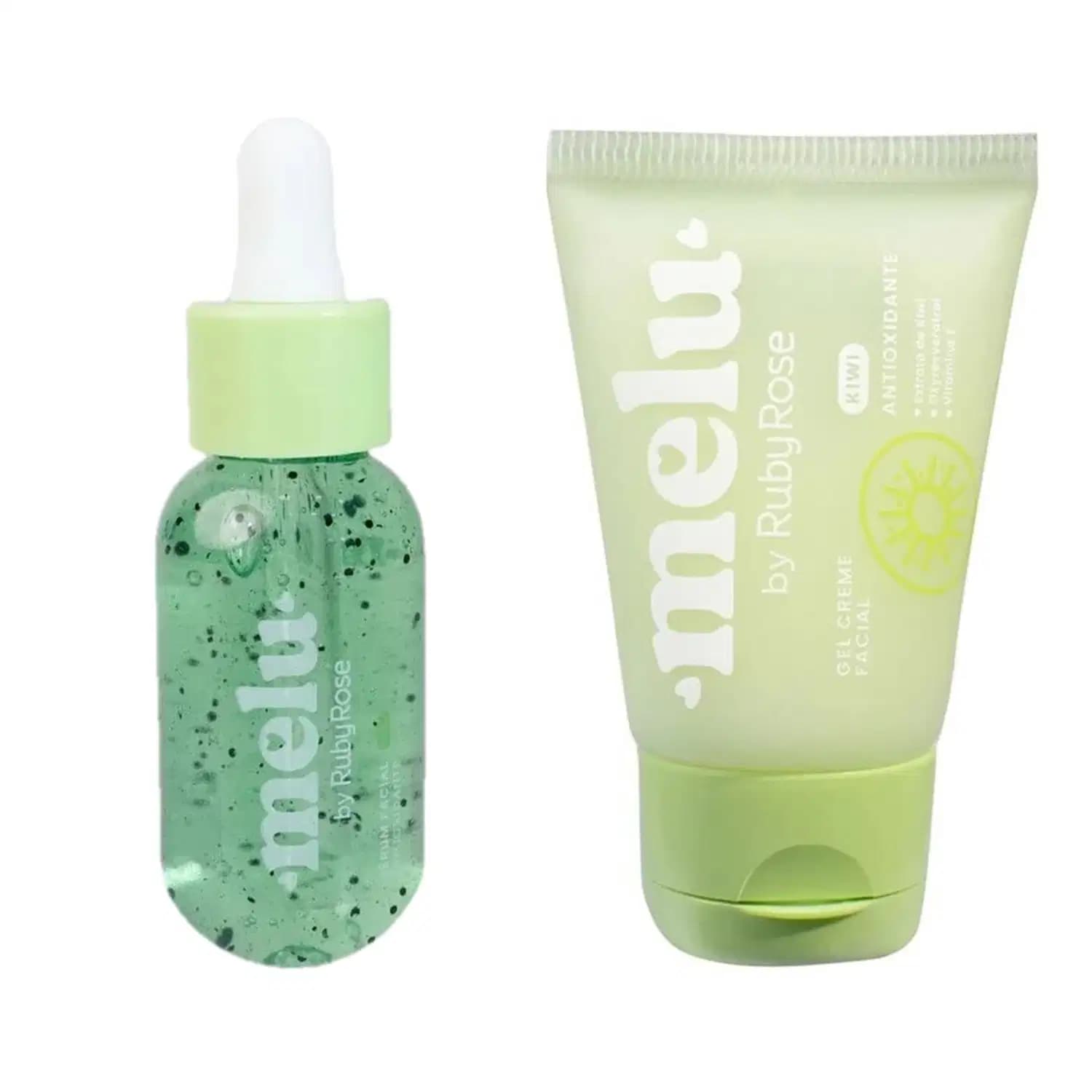 Kit Sérum + Creme facial Melu by Ruby Rose Tipo:Antioxidante/Kiwi