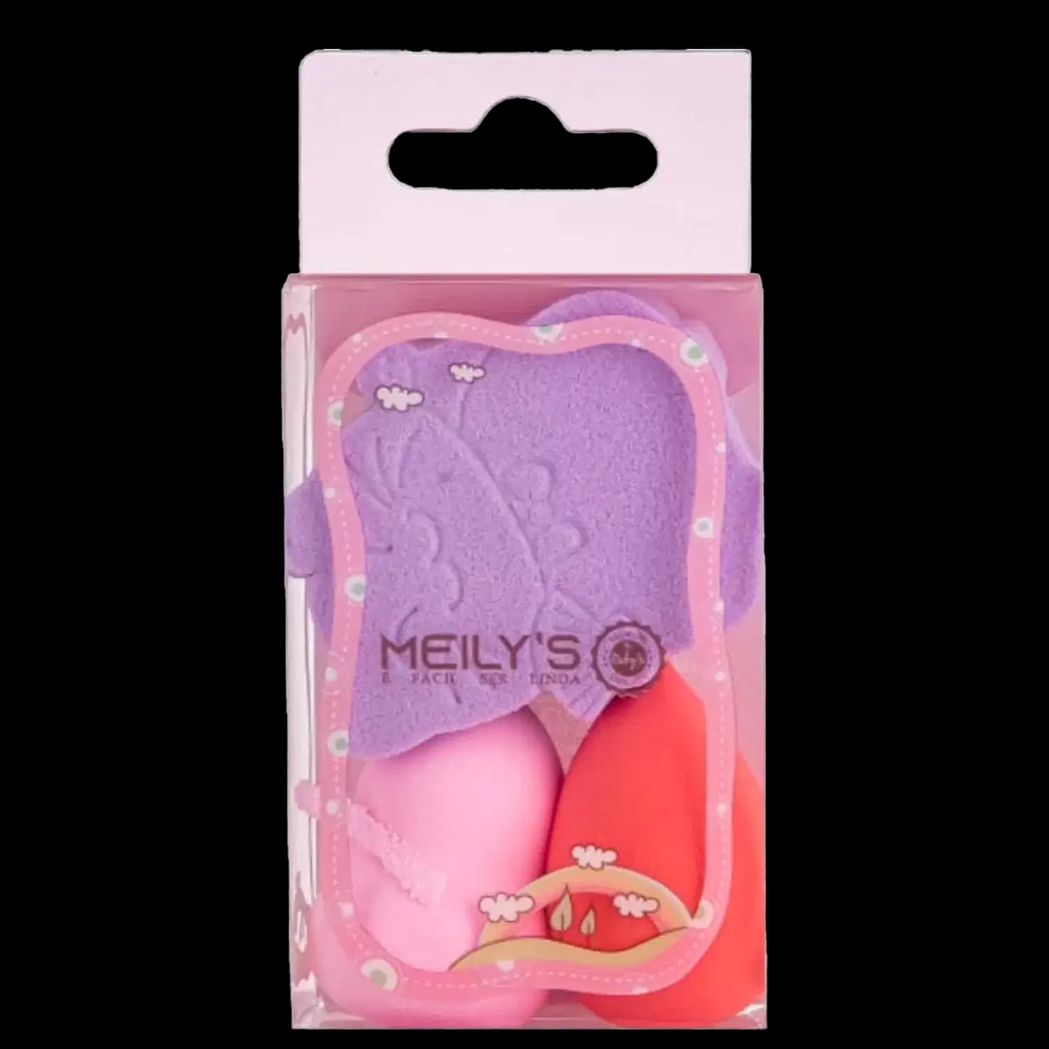Kit Meily's Mini Esponjas para Maquiagem (3 Produtos)
