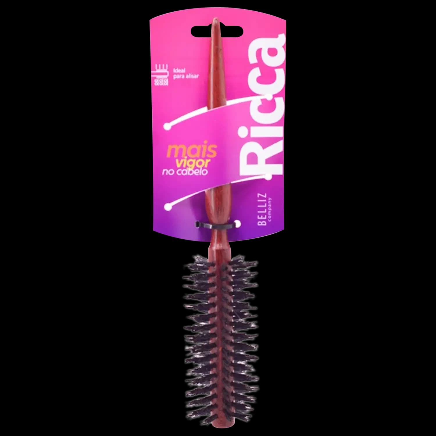 Ricca Salon Triangle 14 - Escova de Cabelo Redonda