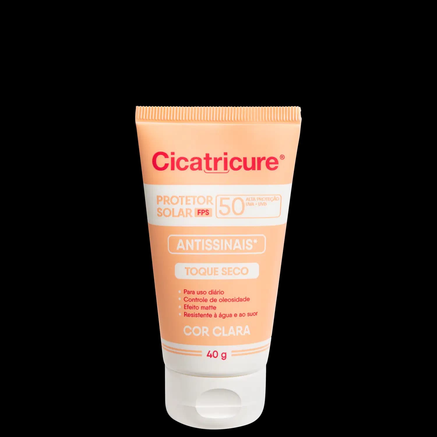 Cicatricure Antissinais FPS50 Cor Clara - Protetor Solar Facial com Cor 40g