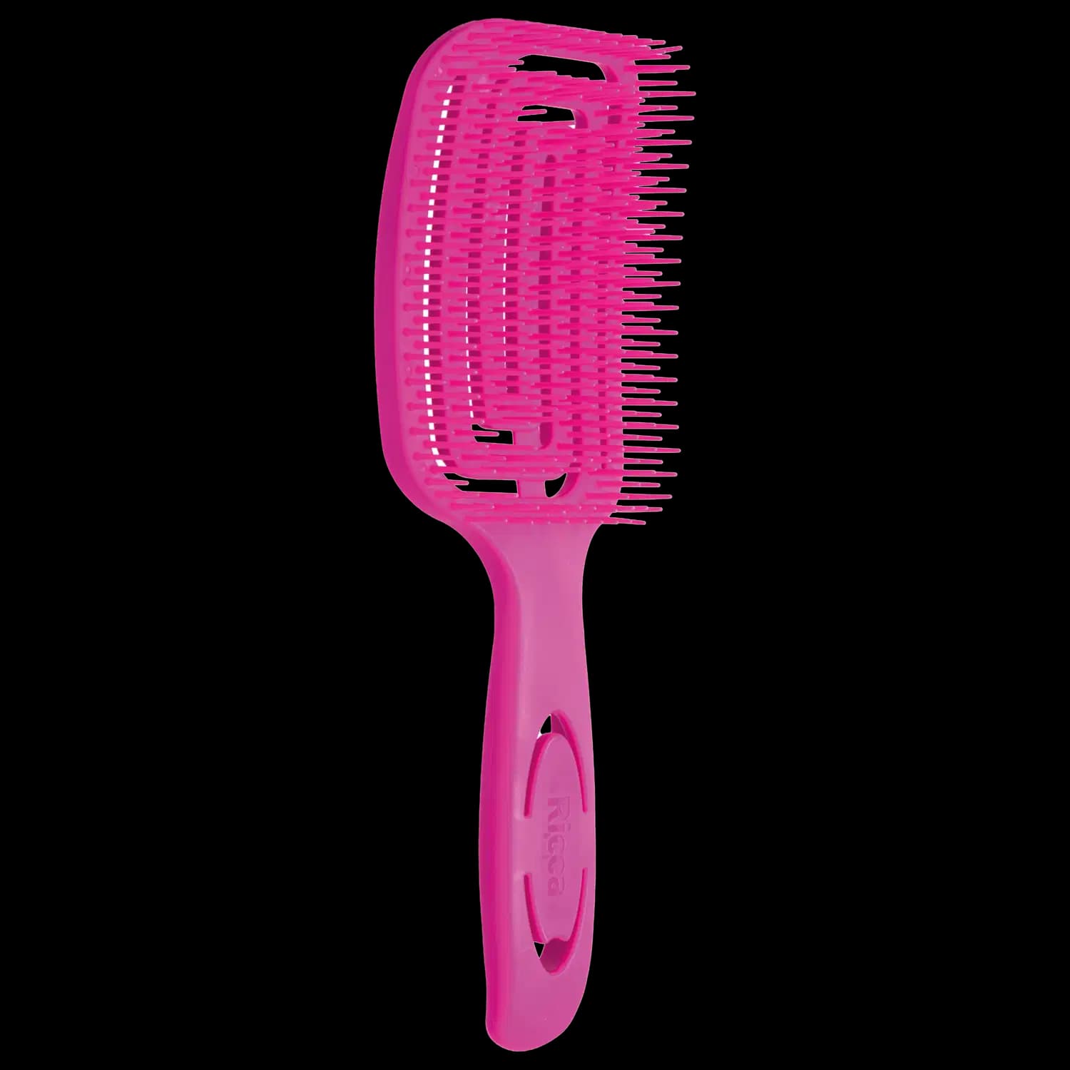 Ricca Wet & Dry Rosa - Escova de Cabelo Raquete