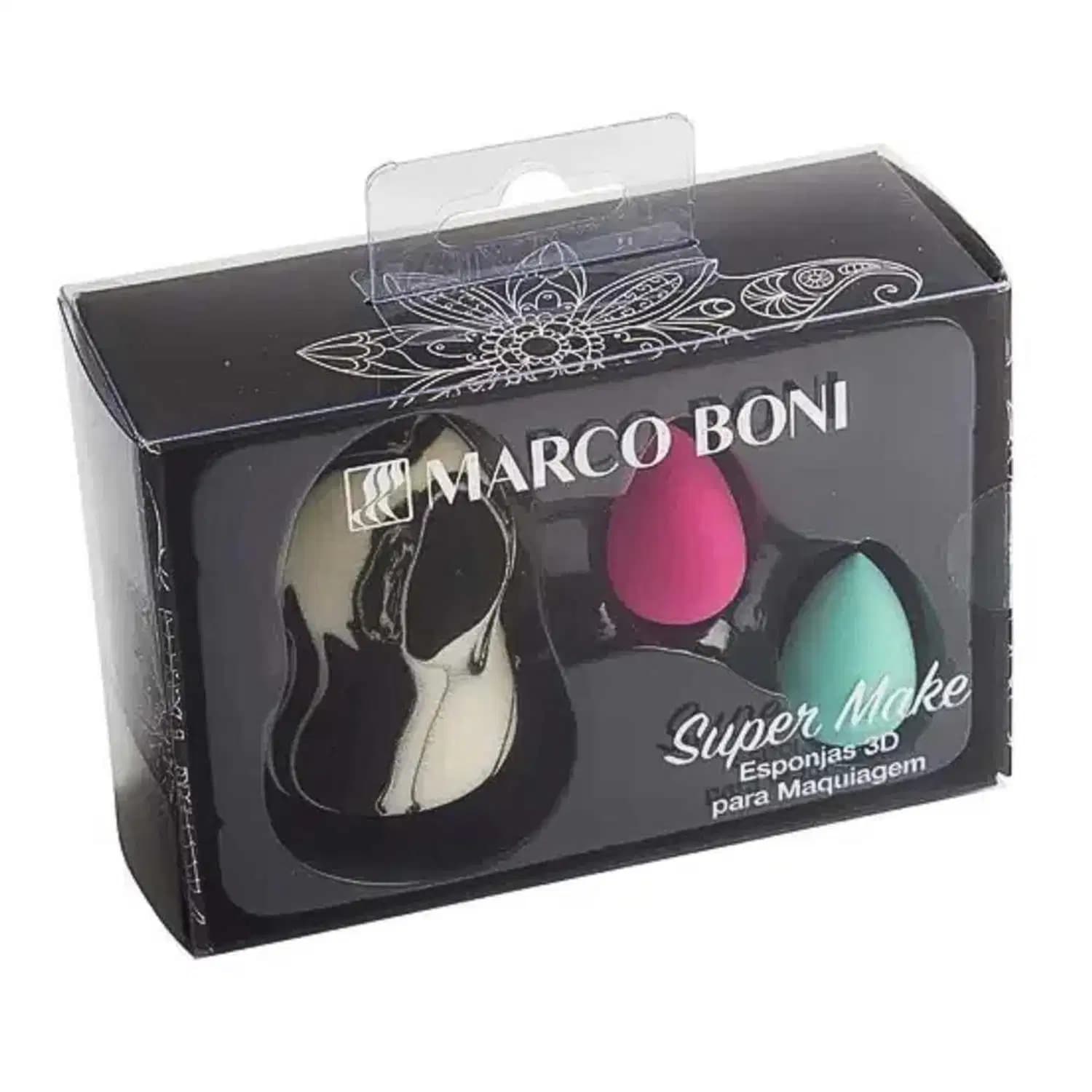KIT ESPONJAS 3D PARA MAQUIAGEM 3UN - MARCO BONI 8458
