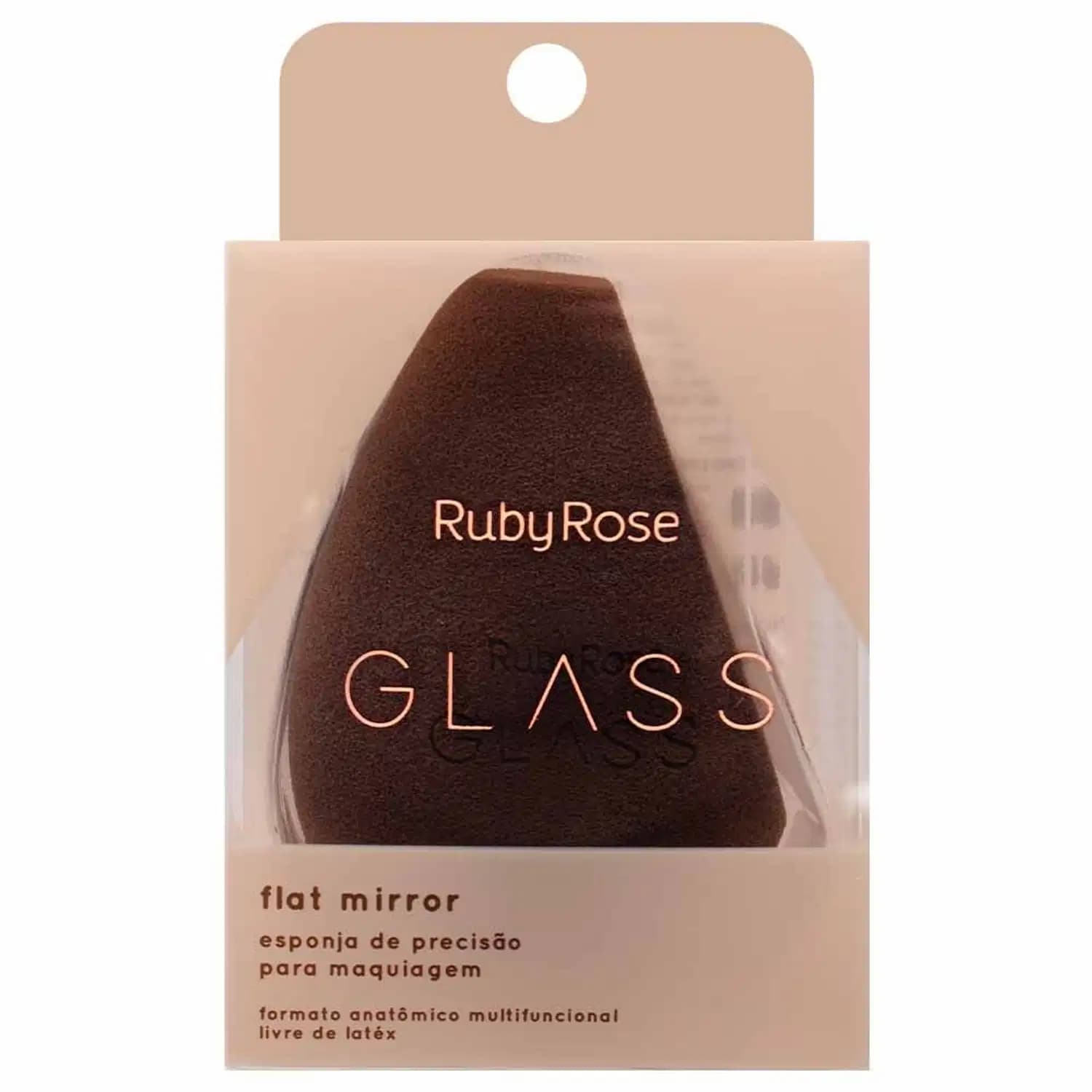 Ruby Rose Glass Flat Mirror - Esponja para Maquiagem