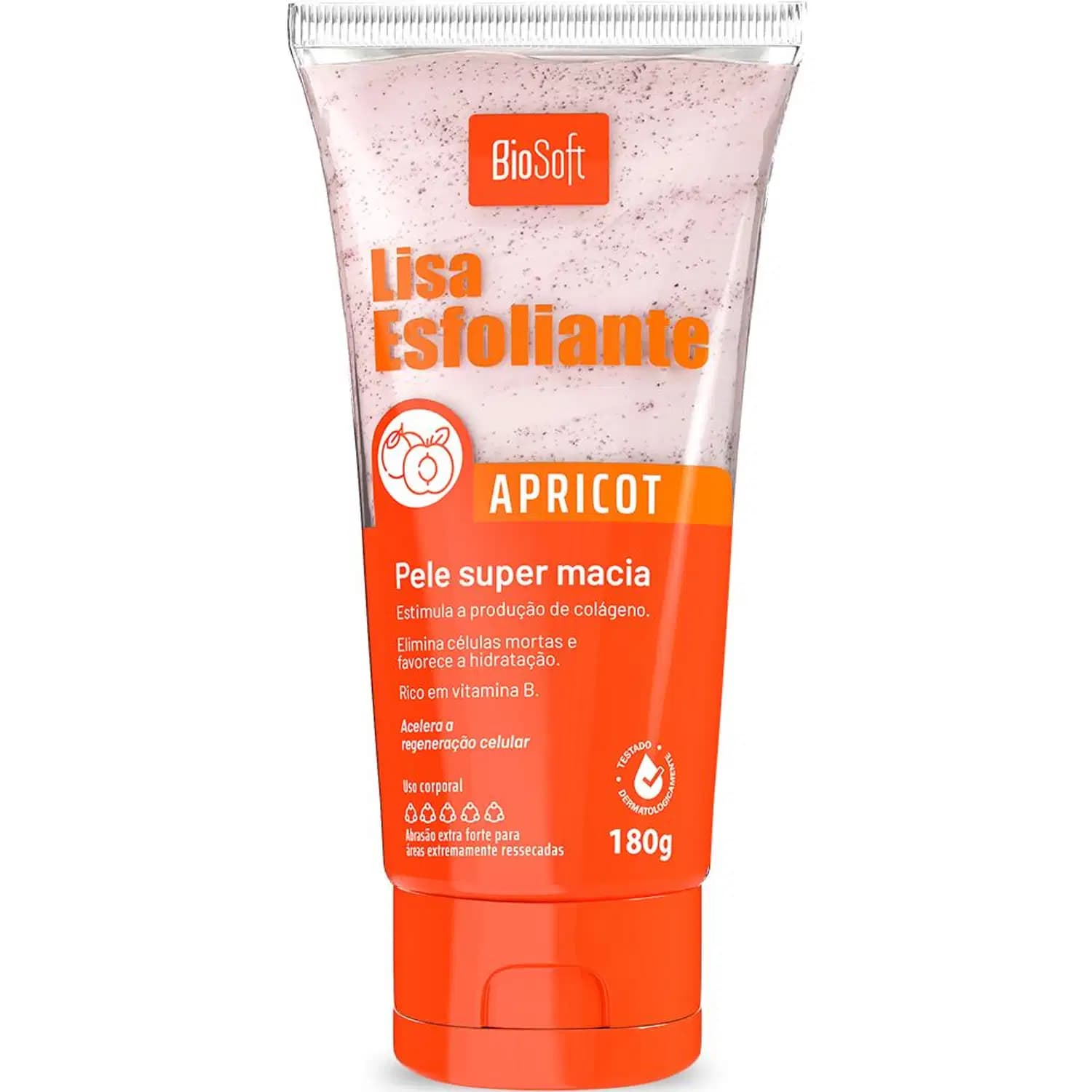 Bio Soft Lisa Apricot - Esfoliante Corporal 180g
