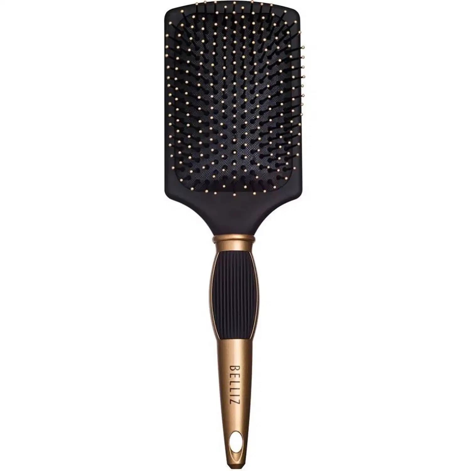 Belliz Black & Gold Racket - Escova de Cabelo