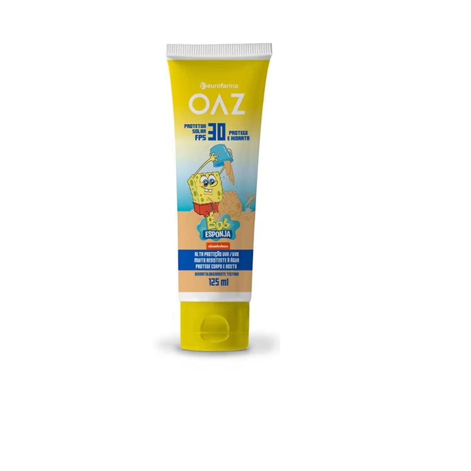 Eurofarma OAZ Bob Esponja FPS 30 - Protetor Solar Infantil 125ml