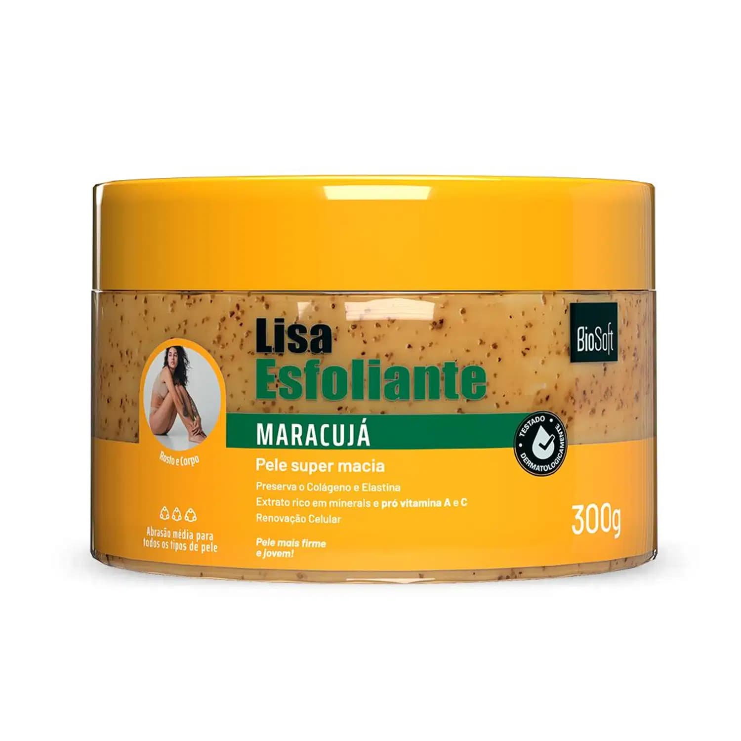 Bio Soft Lisa Maracujá - Esfoliante Corporal 300g