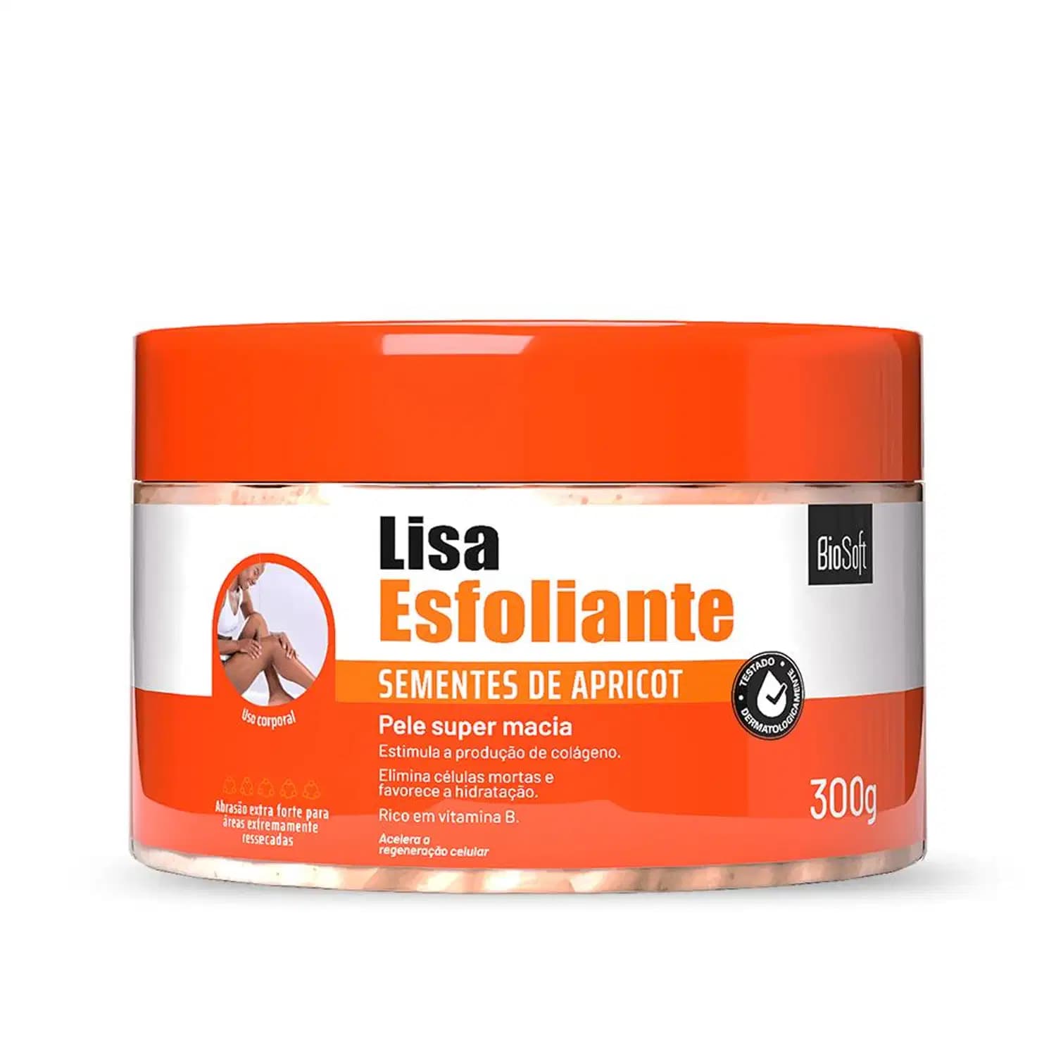 Bio Soft Lisa Apricot - Esfoliante Corporal 300g