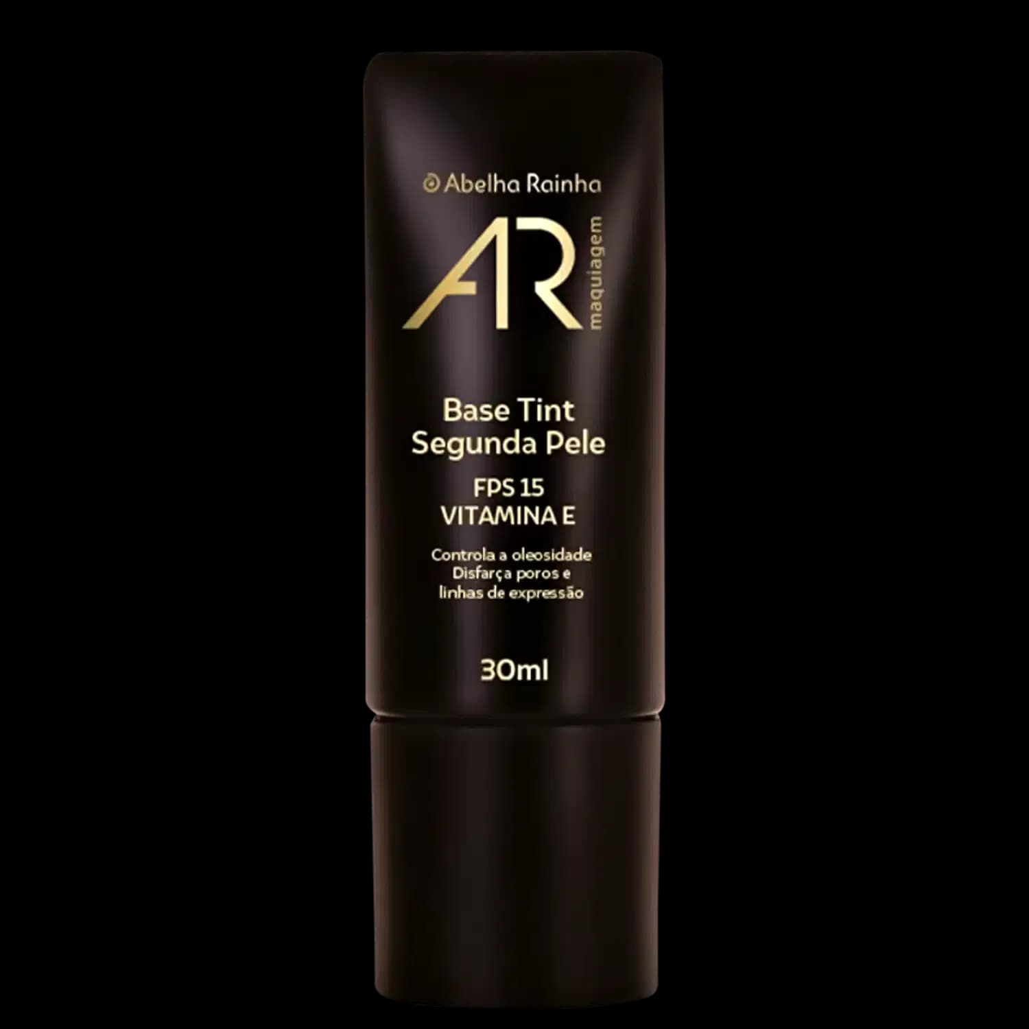 Base Tint Segunda Pele 30ml Tom Q-2 Bege Médio Quente AR Maquiagem Abelha Rainha REF 4188
