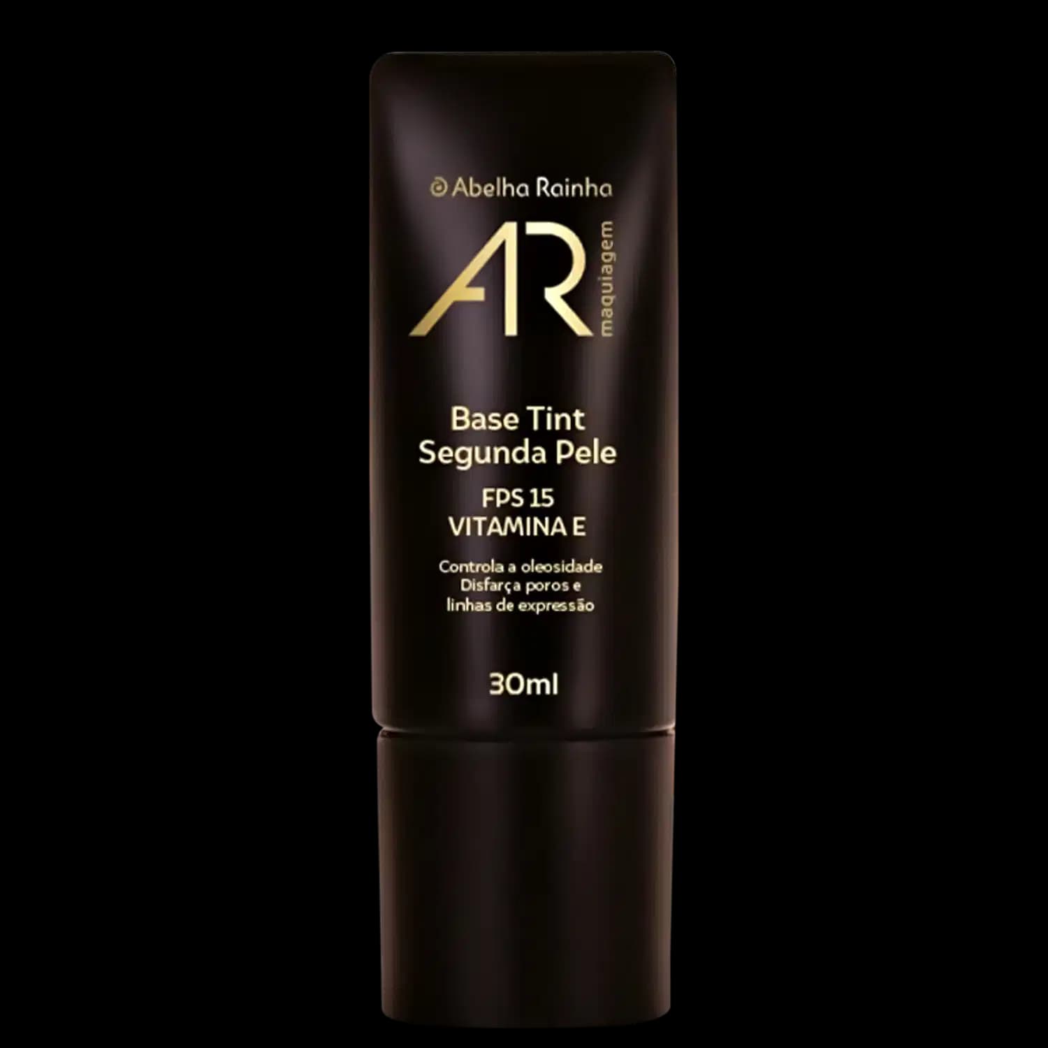 Base Tint Segunda Pele 30ml Tom N-3 Bege Escuro Neutro AR Maquiagem Abelha Rainha REF 4190