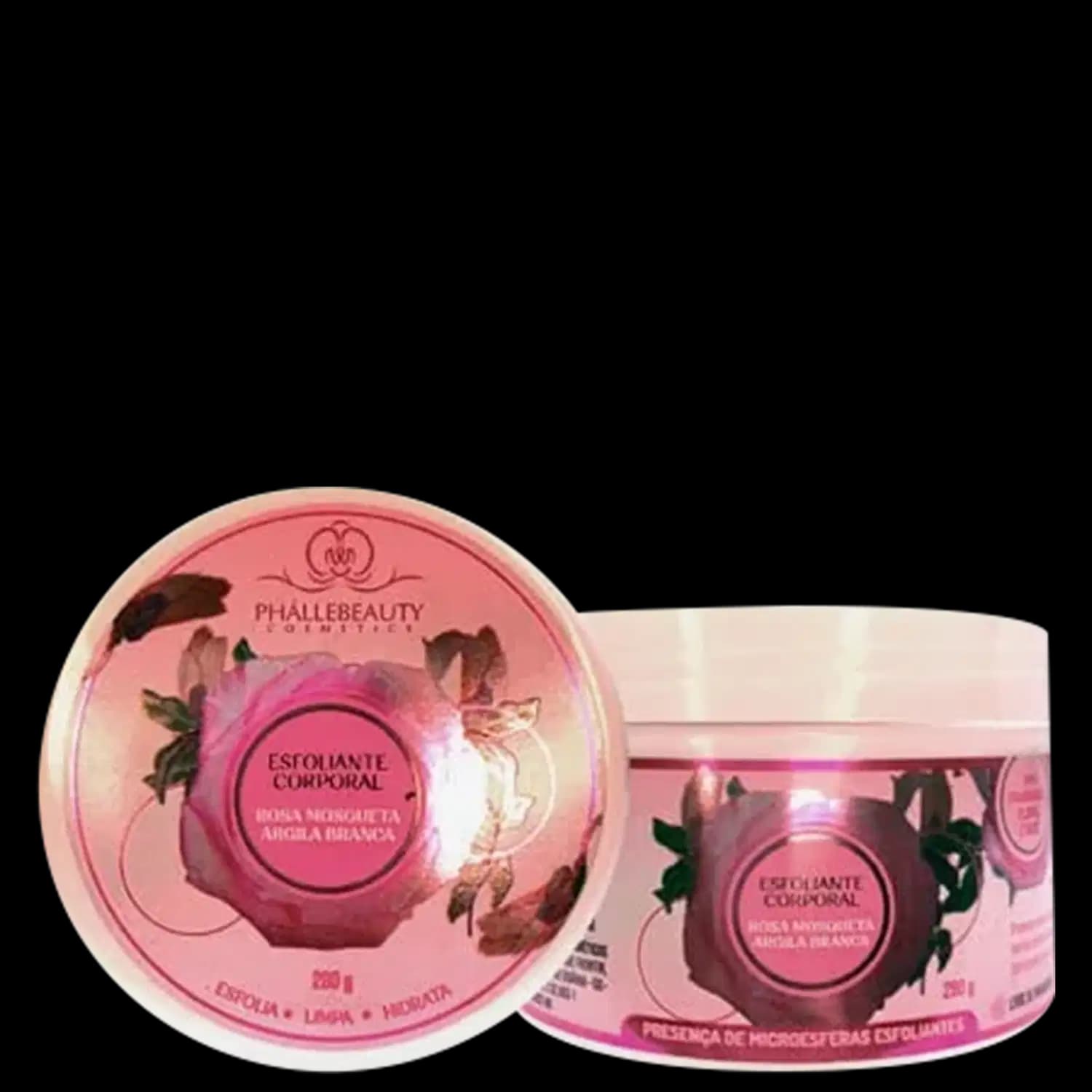 Phállebeauty Rosa Mosqueta e Argila Branca - Esfoliante Corporal 280g