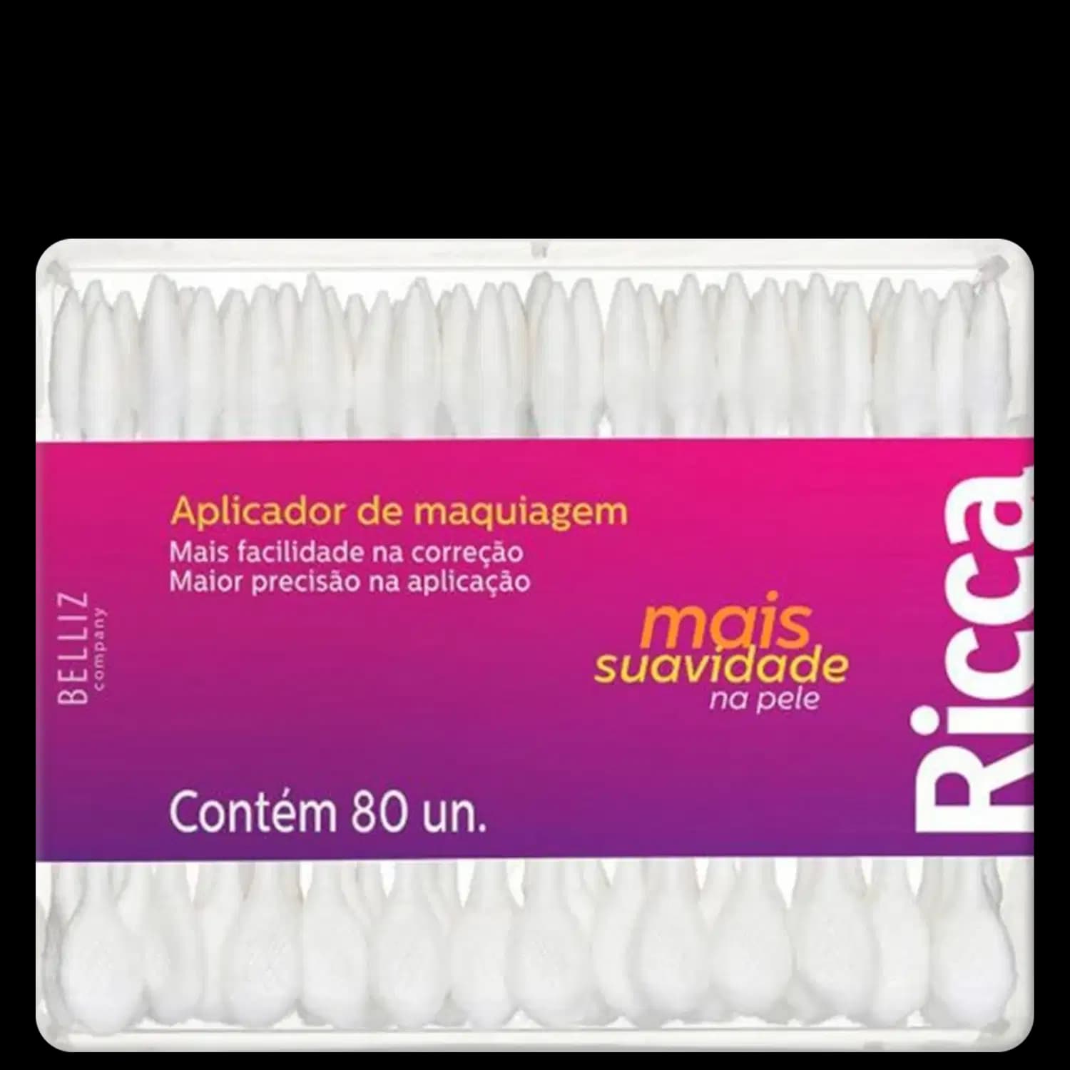 Ricca - Aplicador de Maquiagem (80 Unidades)