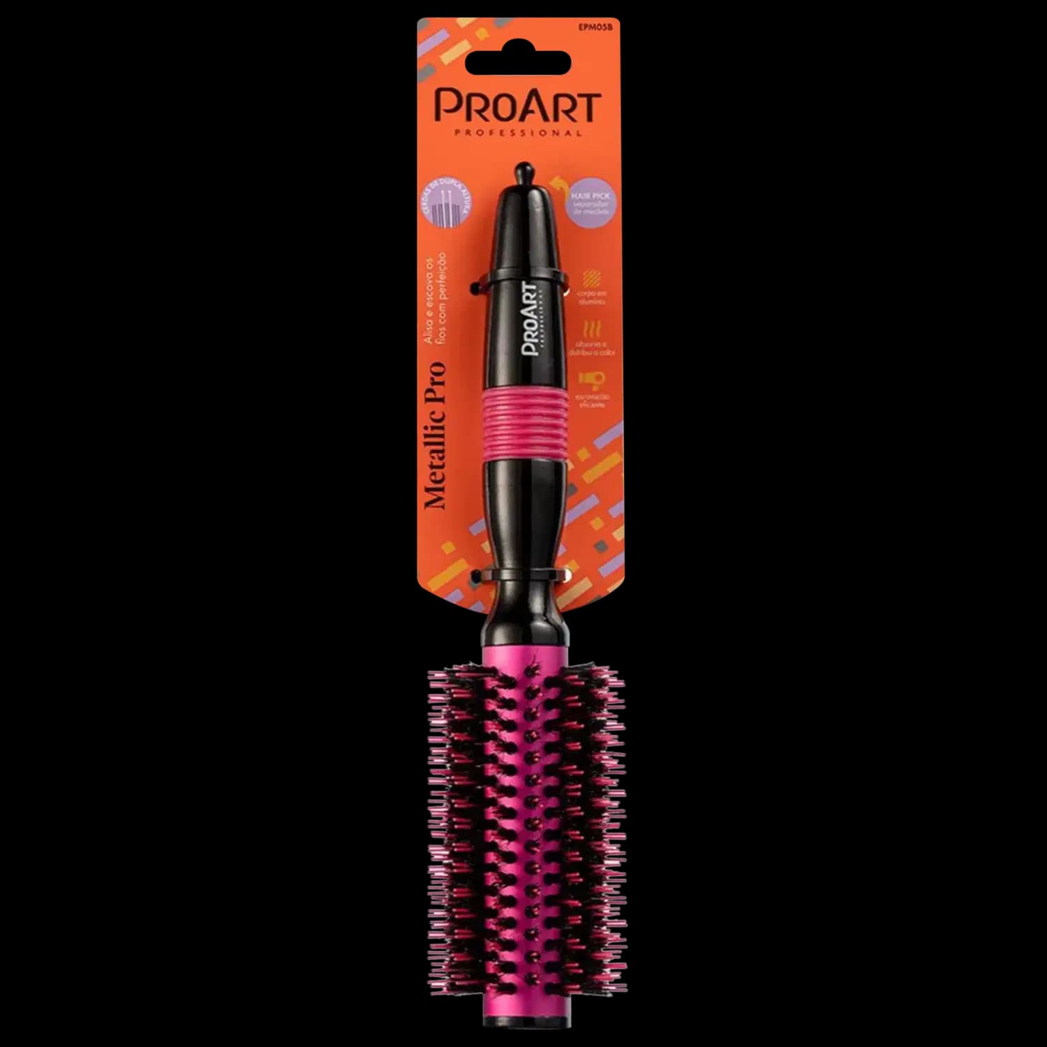 ProArt Metallic Pro Rosa 25mm - Escova de Cabelo