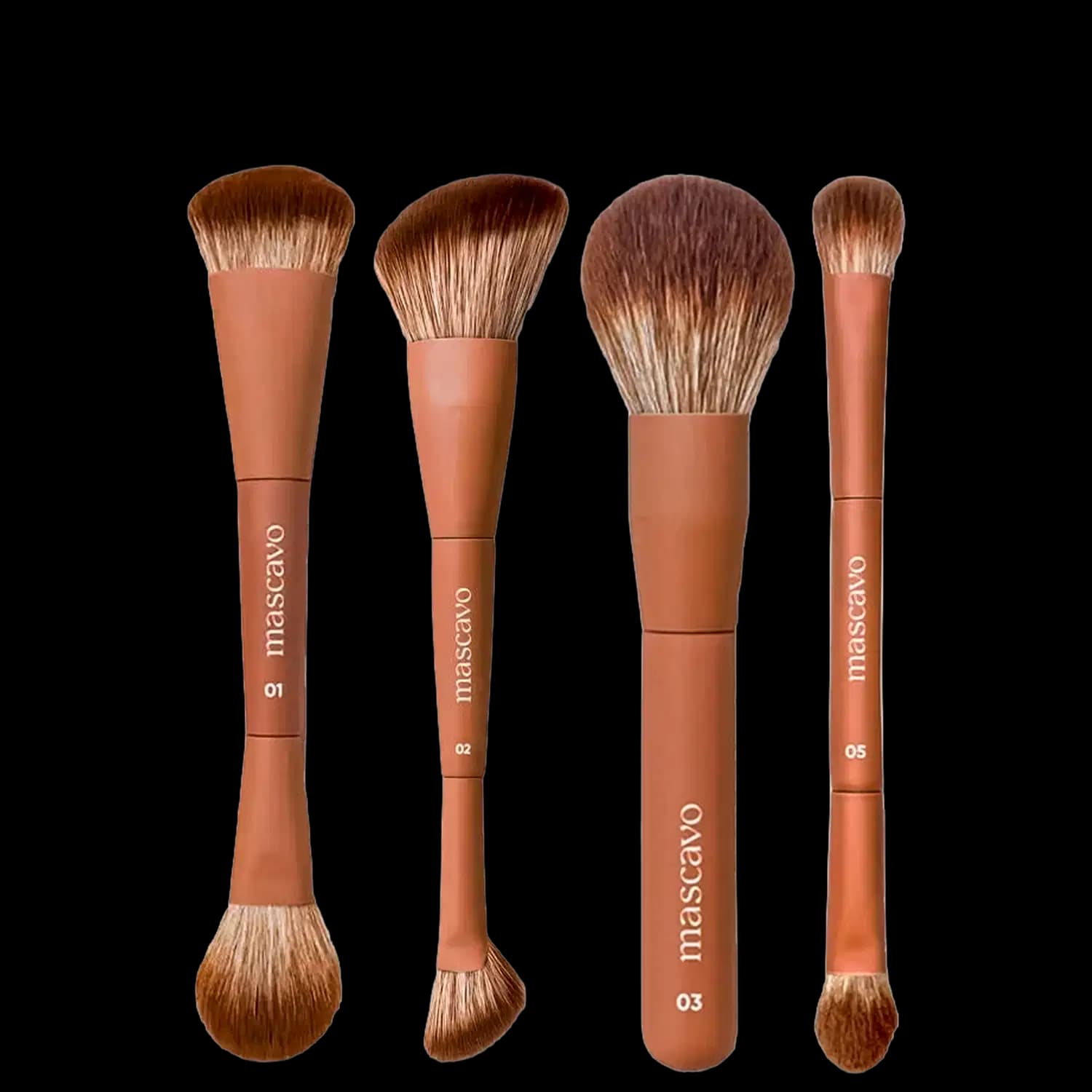 Kit Mascavo Pro Series Pincel de Maquiagem 4 Produtos