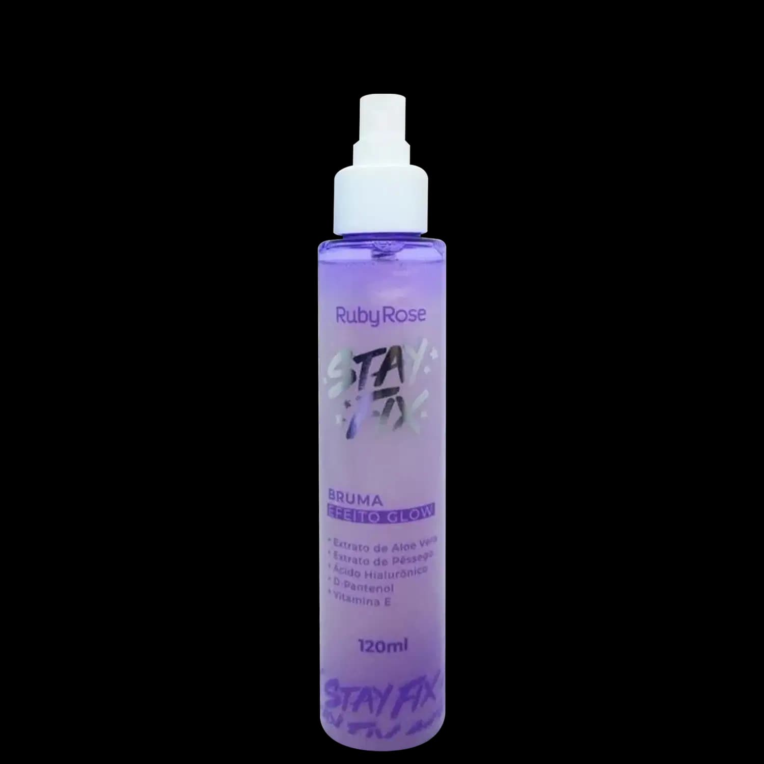 Ruby Rose Stay Fix Efeito Glow - Bruma de Maquiagem 120ml