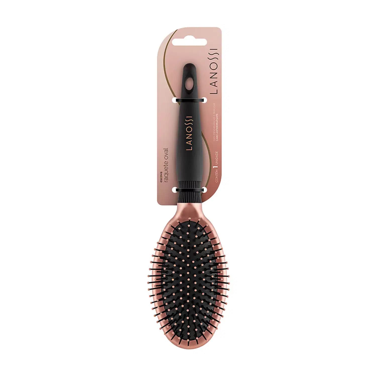 Lanossi Raquete Oval Bronzer - Escova de Cabelo