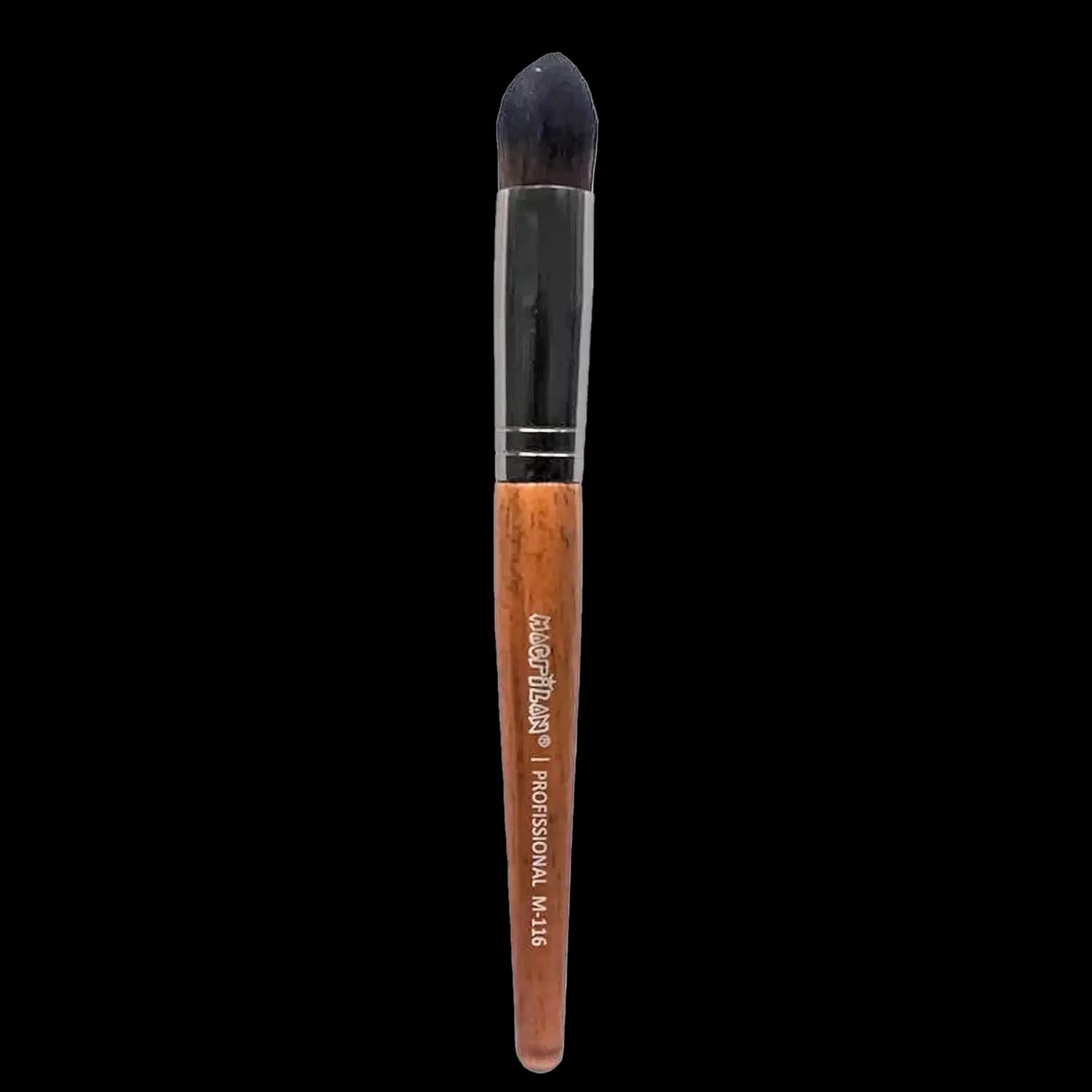 Macrilan Kabuki Cônico M-116 Madeira - Pincel de Maquiagem