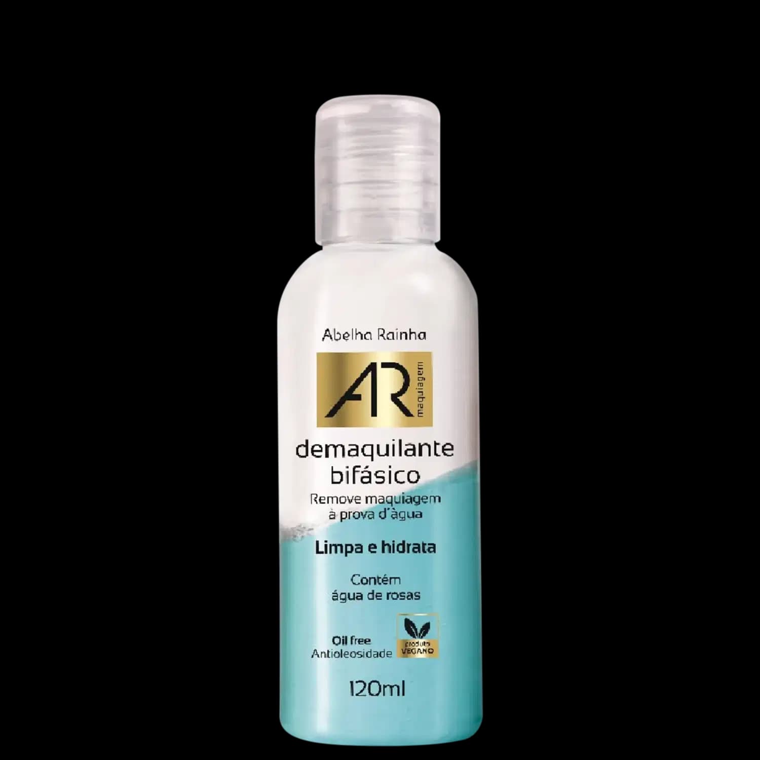 Abelha Rainha AR Maquiagem Demaquilante Bifásico Limpa e Hidrata Vegano 120ml