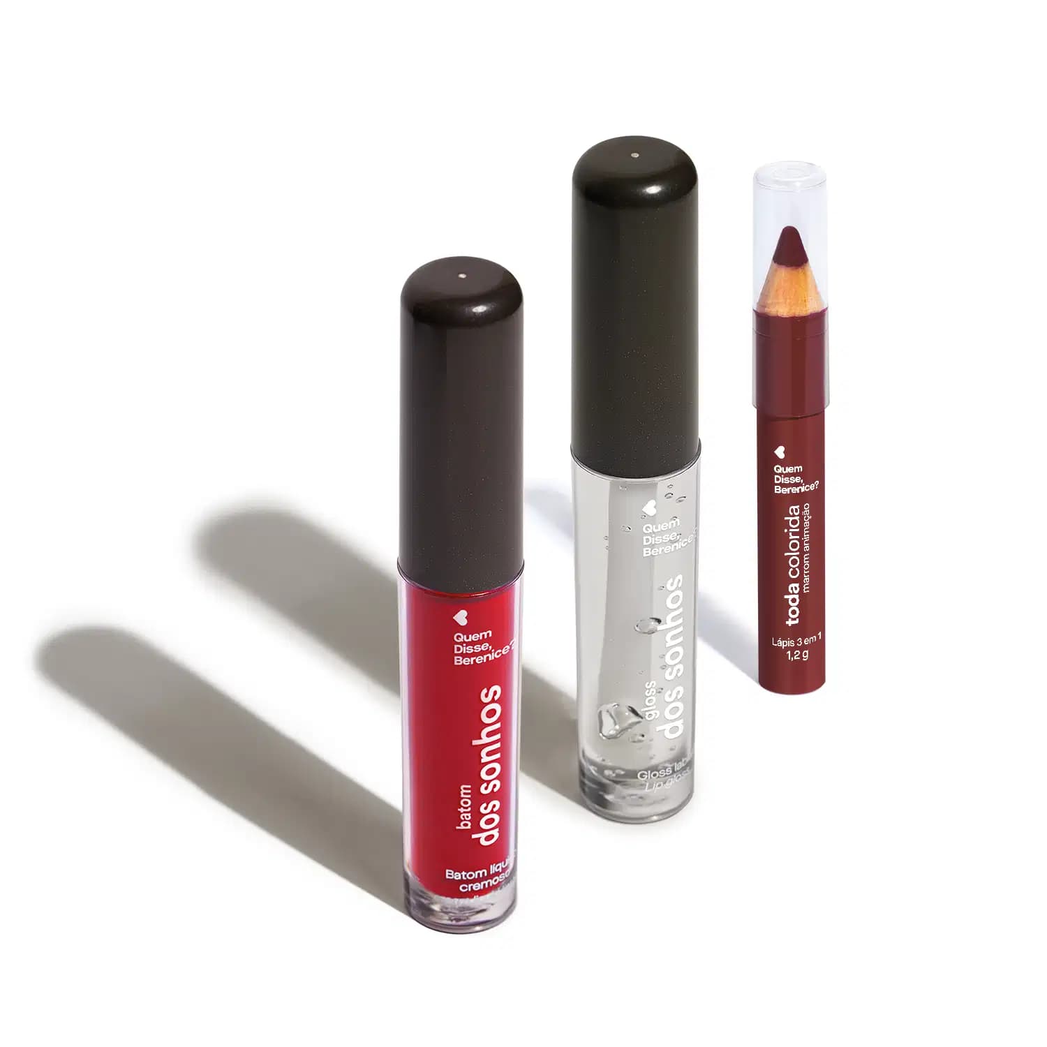 Kit Quem Disse, Berenice? Lábios Incríveis Trio (3 Produtos)