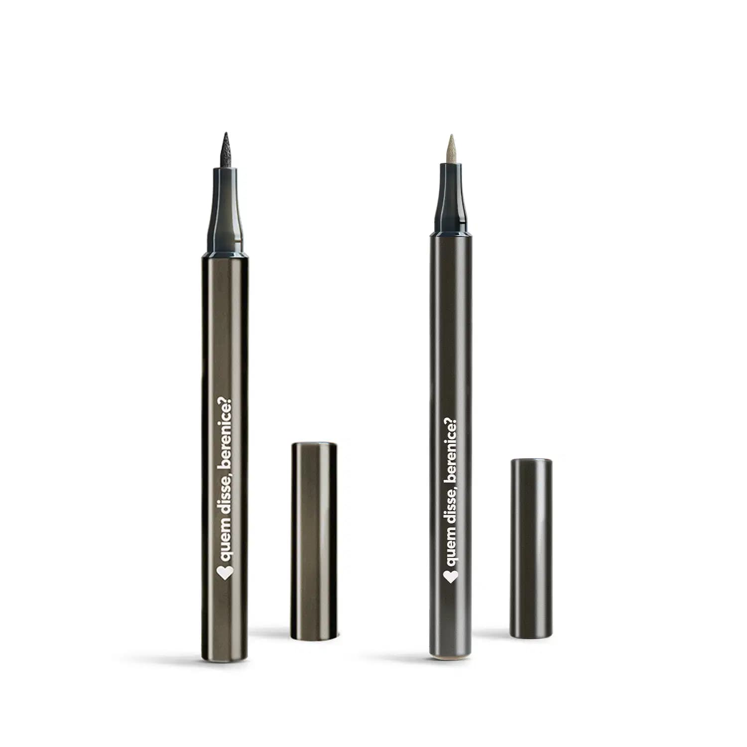 Combo Canetas de Maquiagem Quem Disse, Berenice?: Delineador Para Olhos Fininha 1ml + Para Sobrancelhas Clarete 3,5g