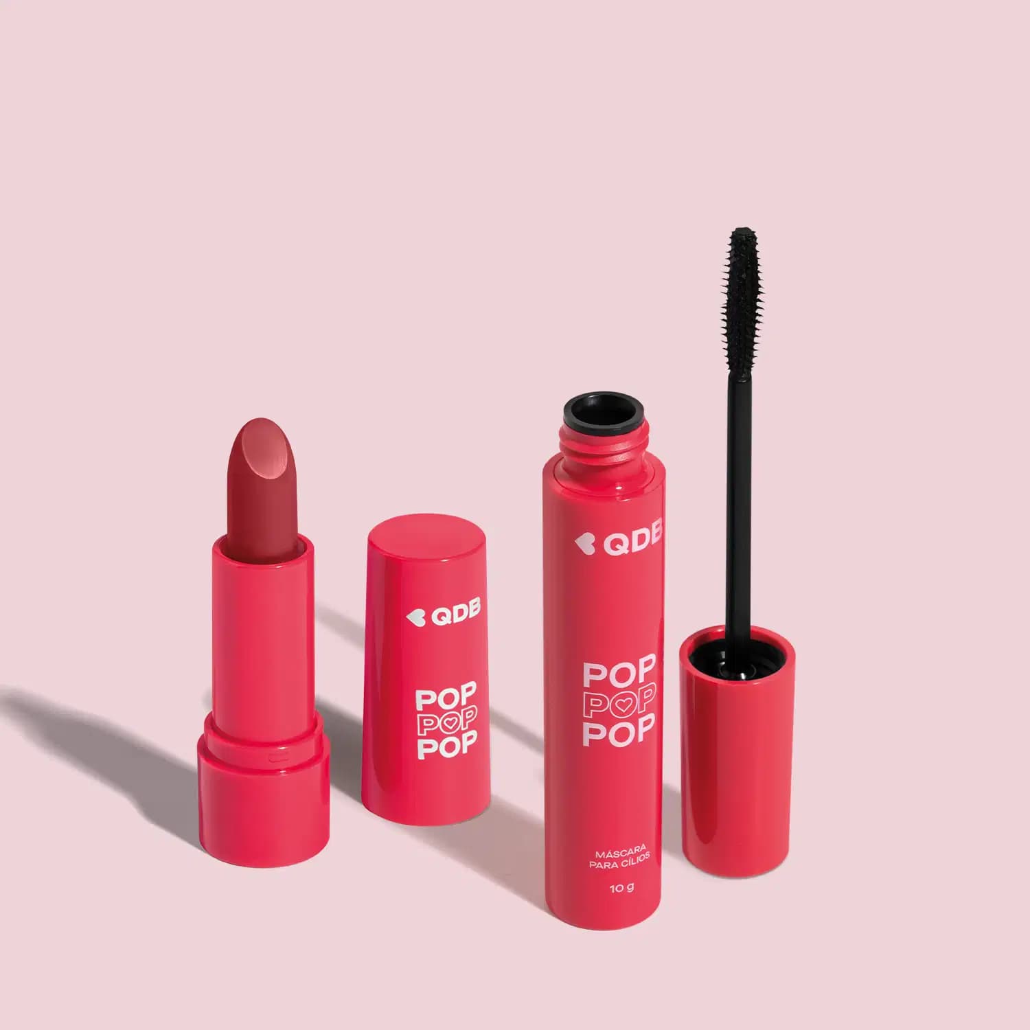 Combo POP Quem Disse, Berenice?: Batom Cremoso Rosa Malva 3,6g + Máscara de Cílios 10g