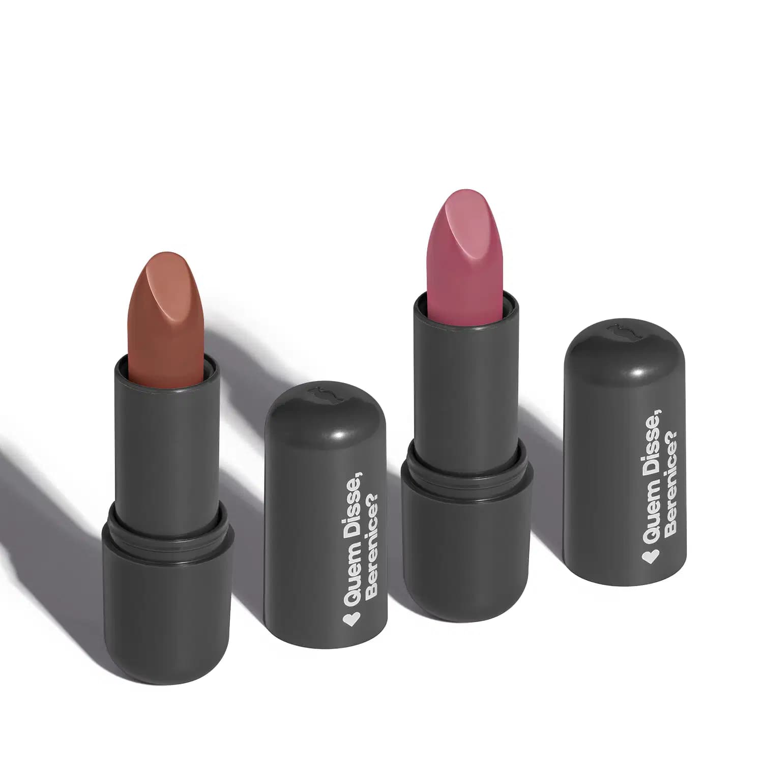 Combo Batom Efeito mate: Nude Marrom 3,8g + Rosa 3,8g