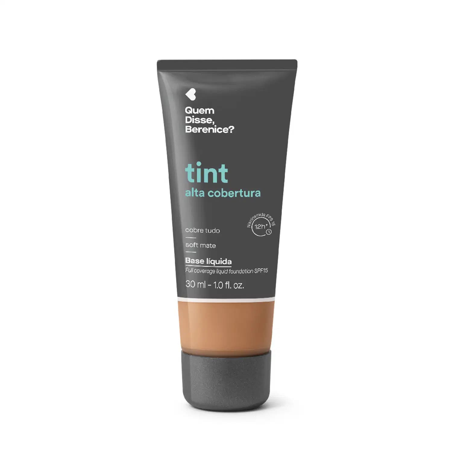 Base Líquida Tint Alta Cobertura Cor 250Q Quem Disse, Berenice? 30ml