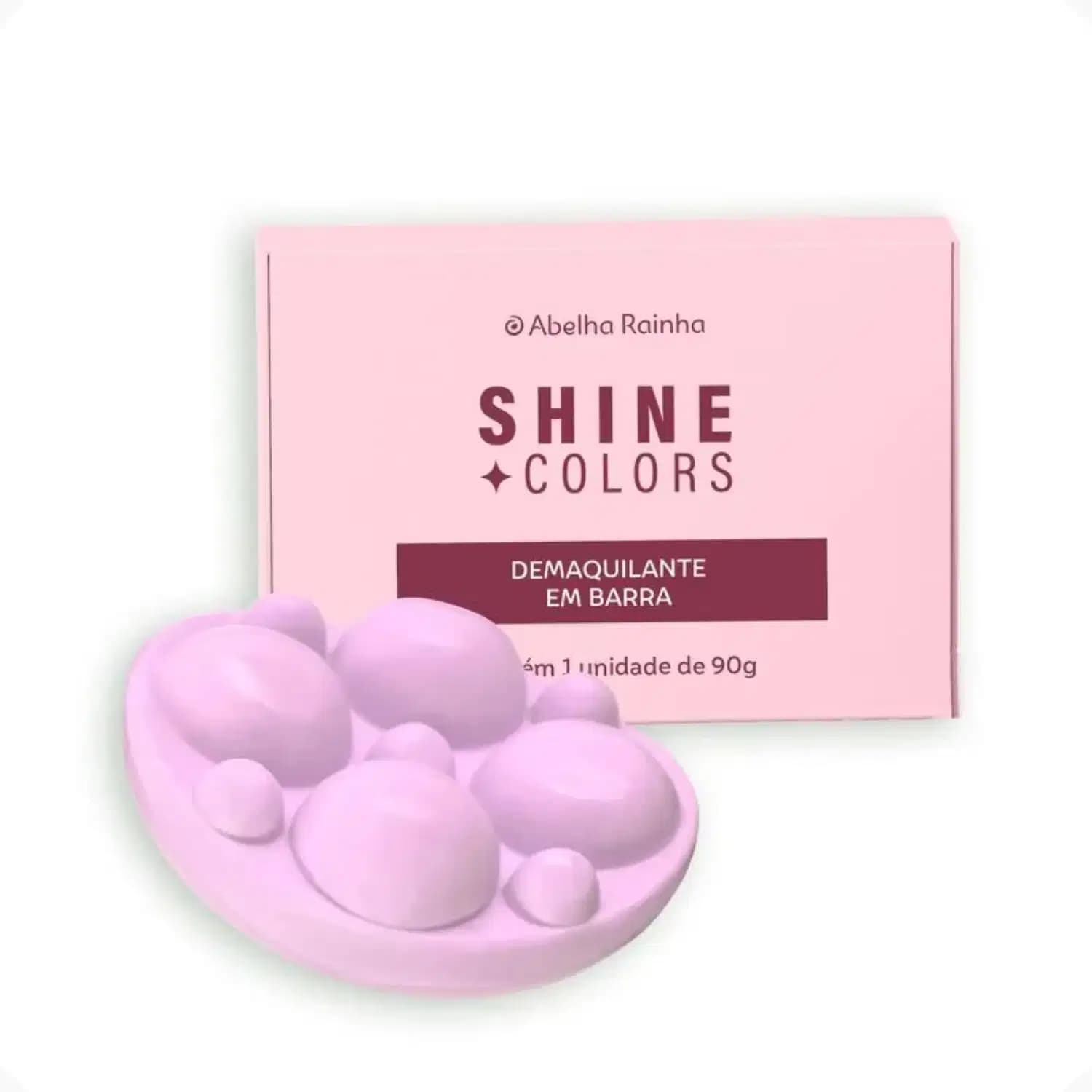 Demaquilante Em Barra Remove Toda Maquiagem Shine Colors Abelha Rainha 90g REF 2774