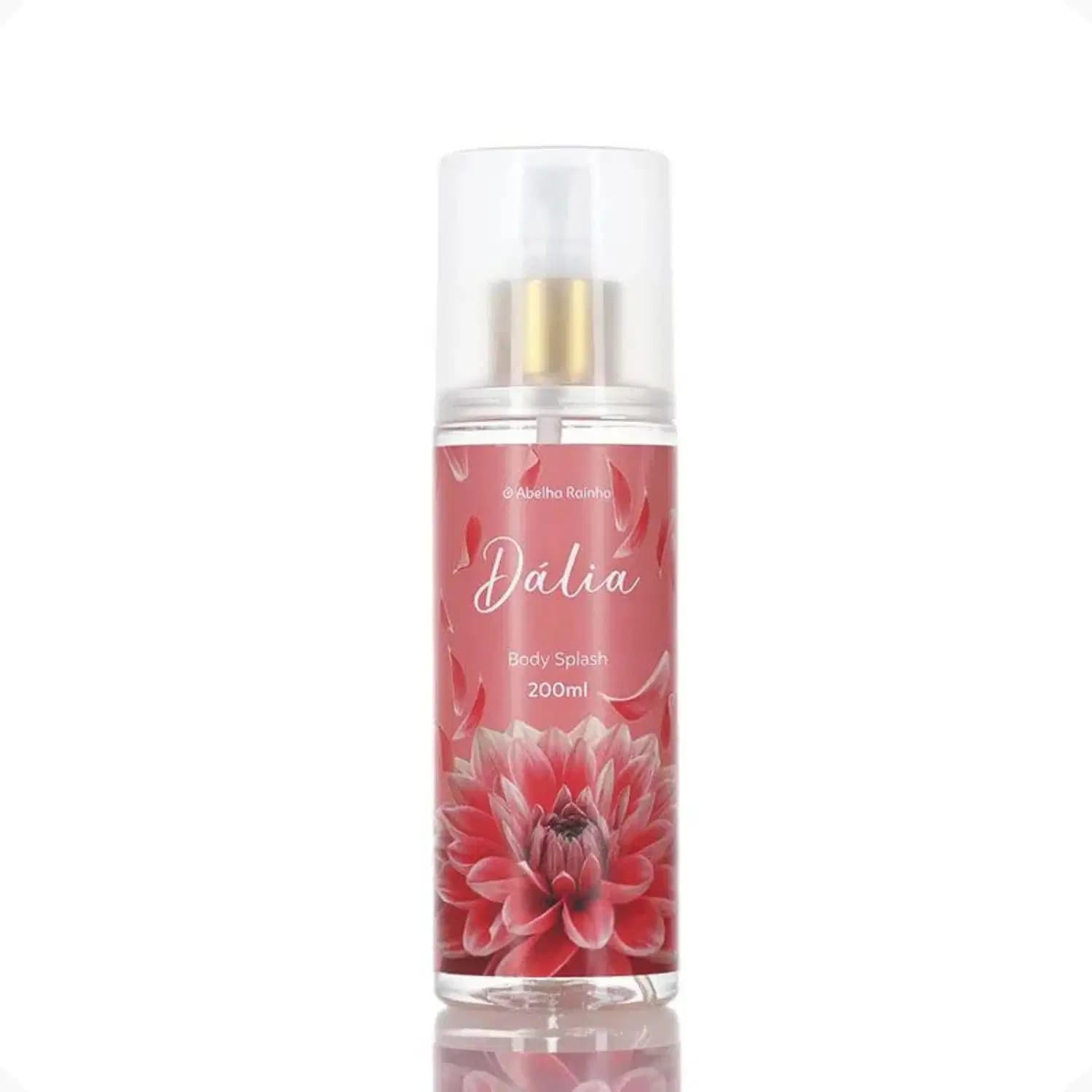 Body Splash Dália Feminino Fragrância Âmbar Amadeirado Abelha Rainha 200ml REF 5488