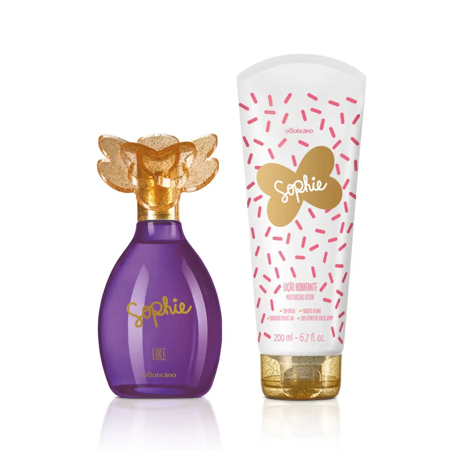 Combo Petit Sophie Like: Colônia 100ml + Loção Corporal 200ml