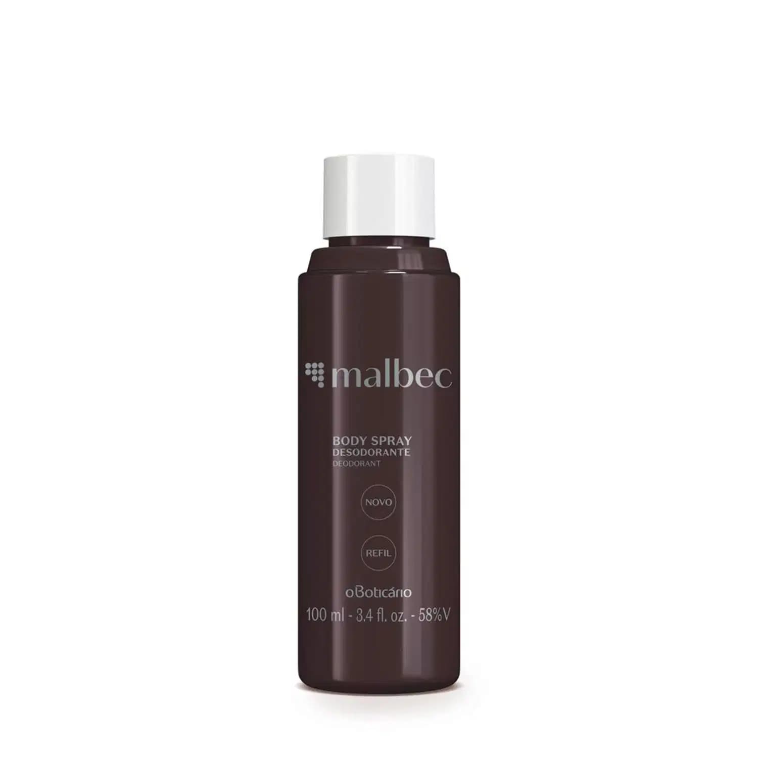 Refil Desodorante Body Spray Malbec 100ml